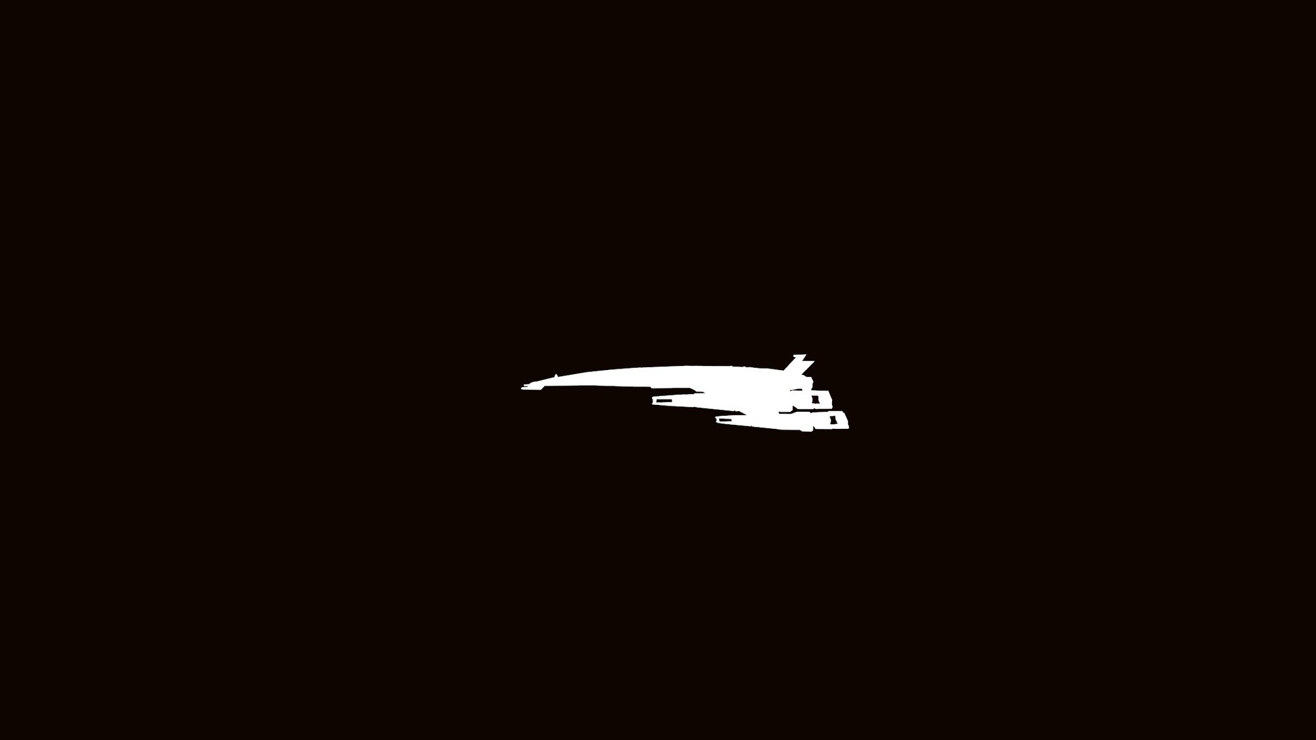Normandy SR-2 from Mass Effect on a dark background HD Wallpaper