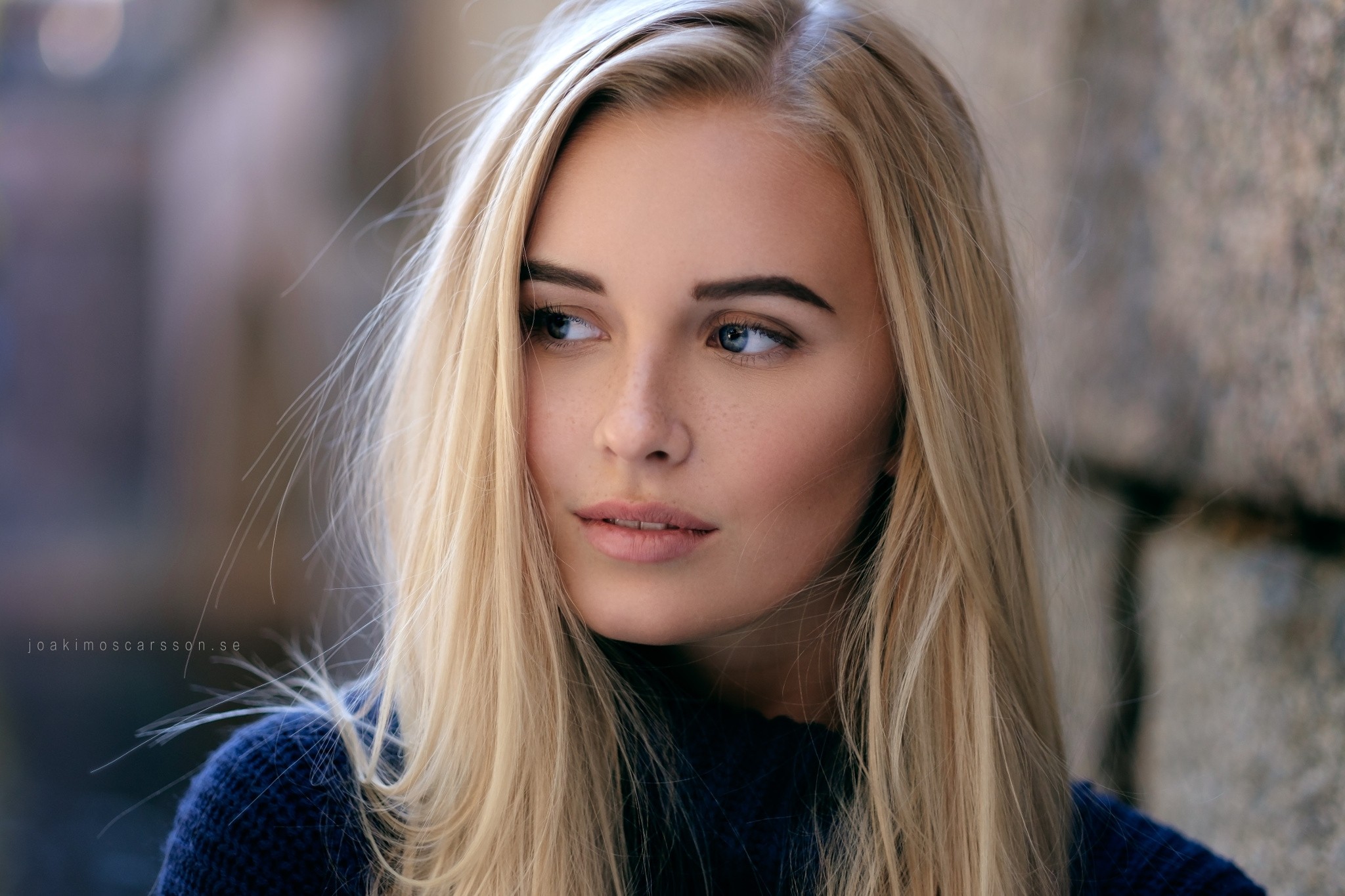 Portrait of Elvira Backteman by Joakim Oscarsson HD Wallpaper