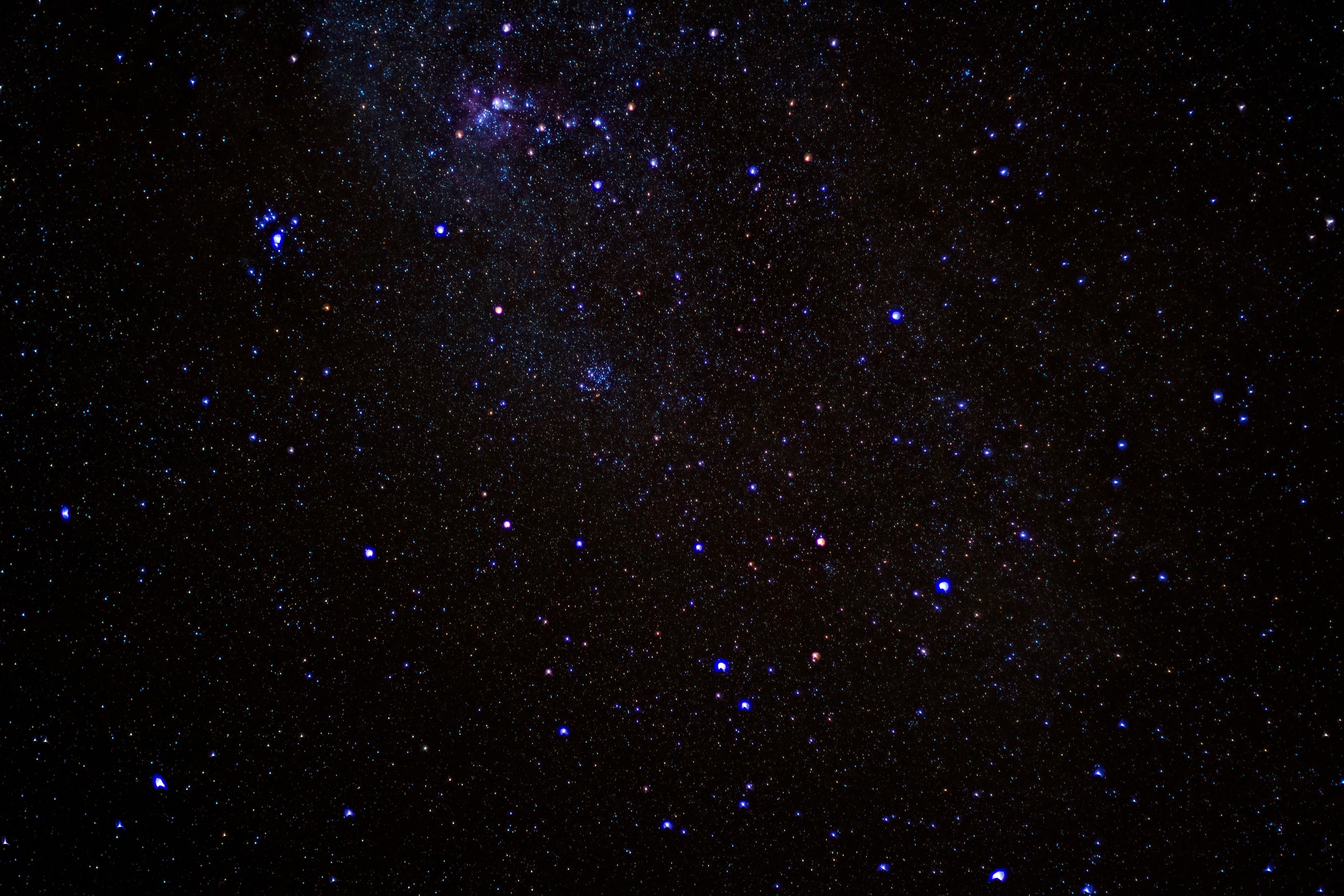 A dark night sky filled with countless stars HD Wallpaper