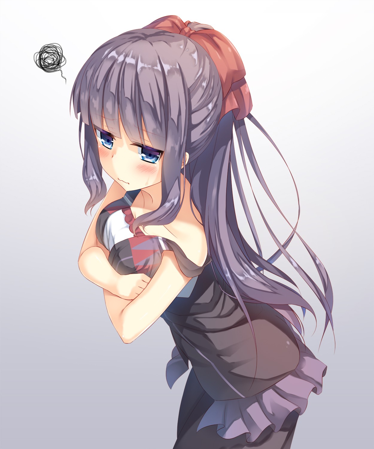 Hifumi Takimoto from New Game! with purple hair HD Wallpaper