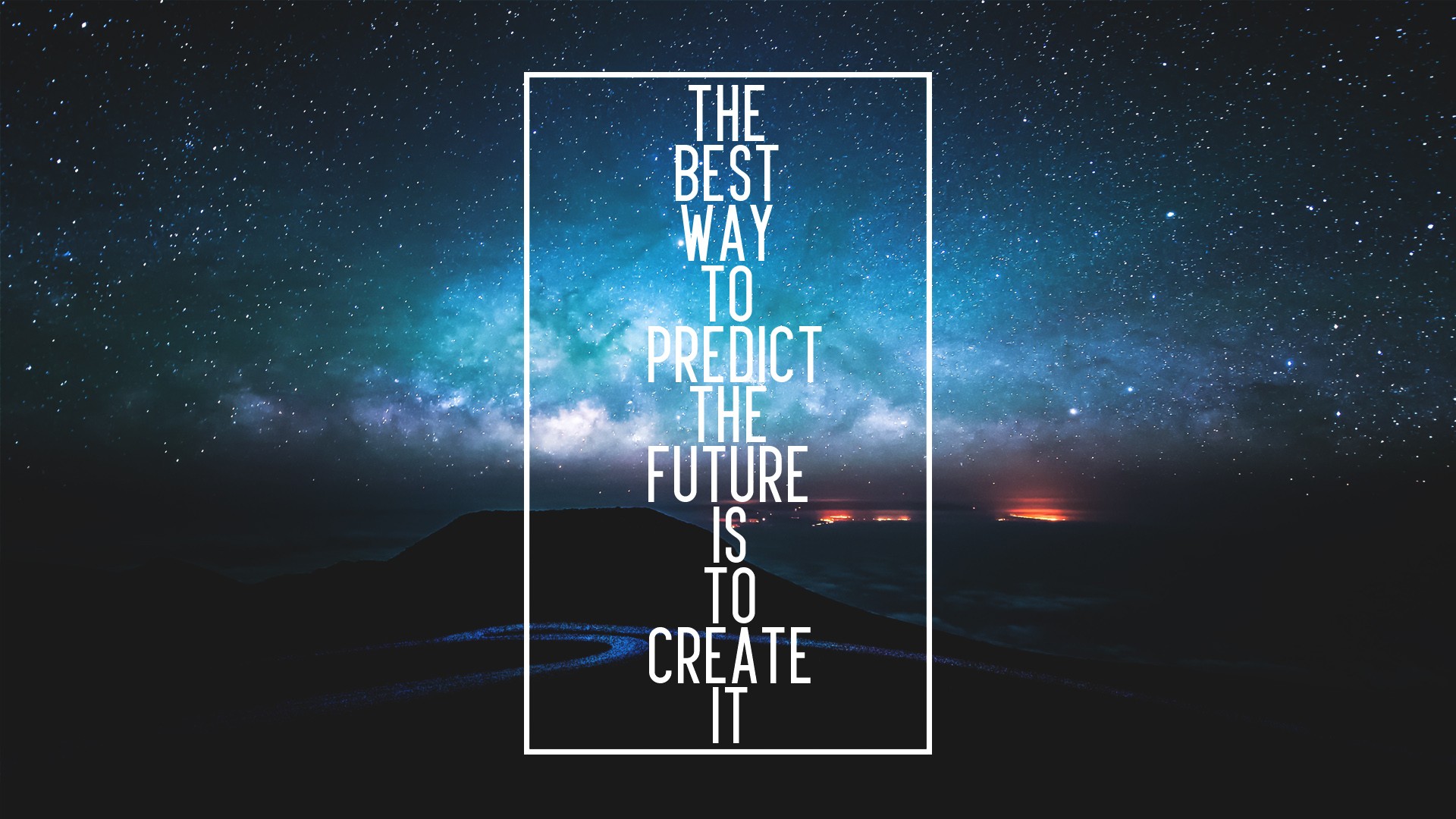 The best way to predict the future is to create it quote HD Wallpaper