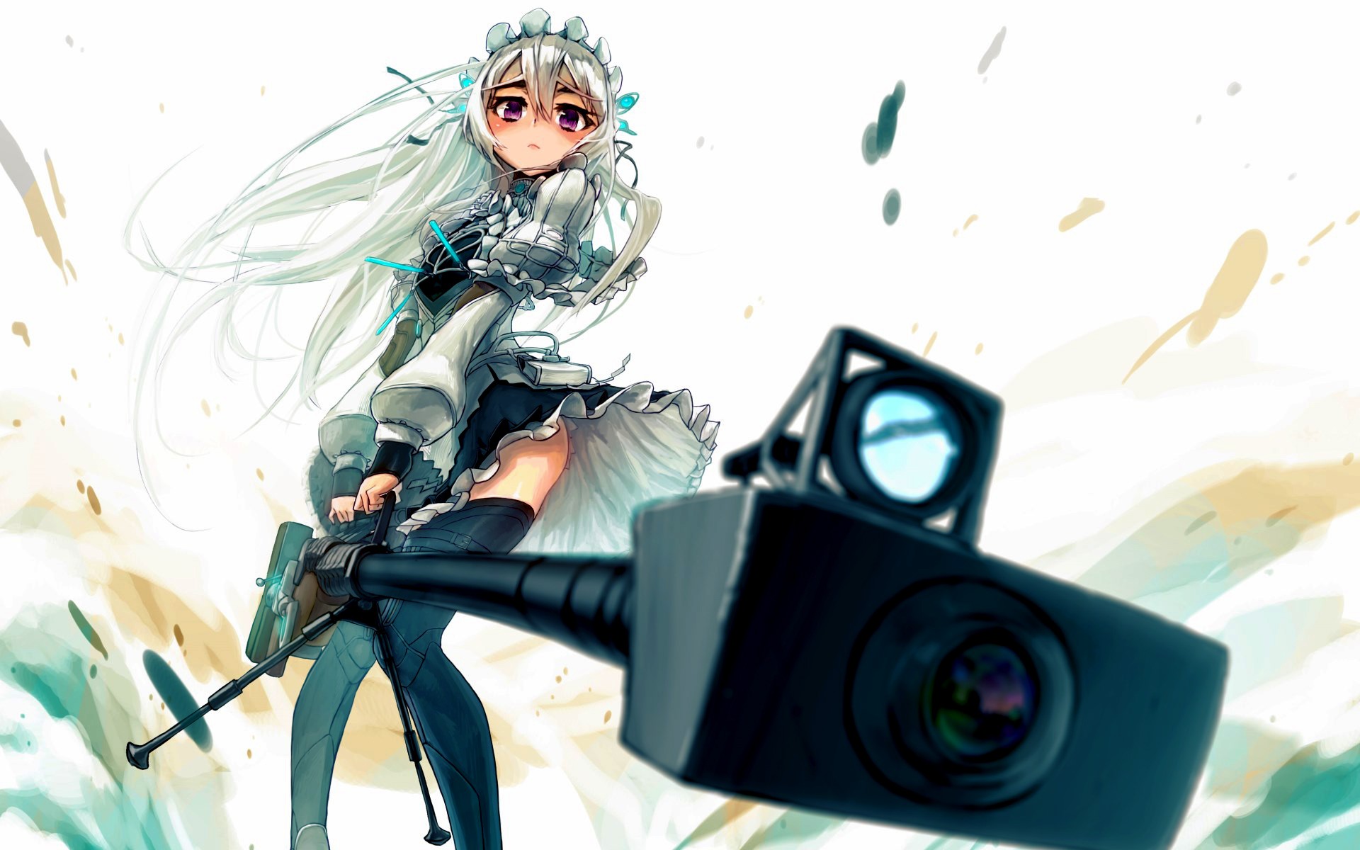 Chaika Trabant with a sniper rifle HD Wallpaper