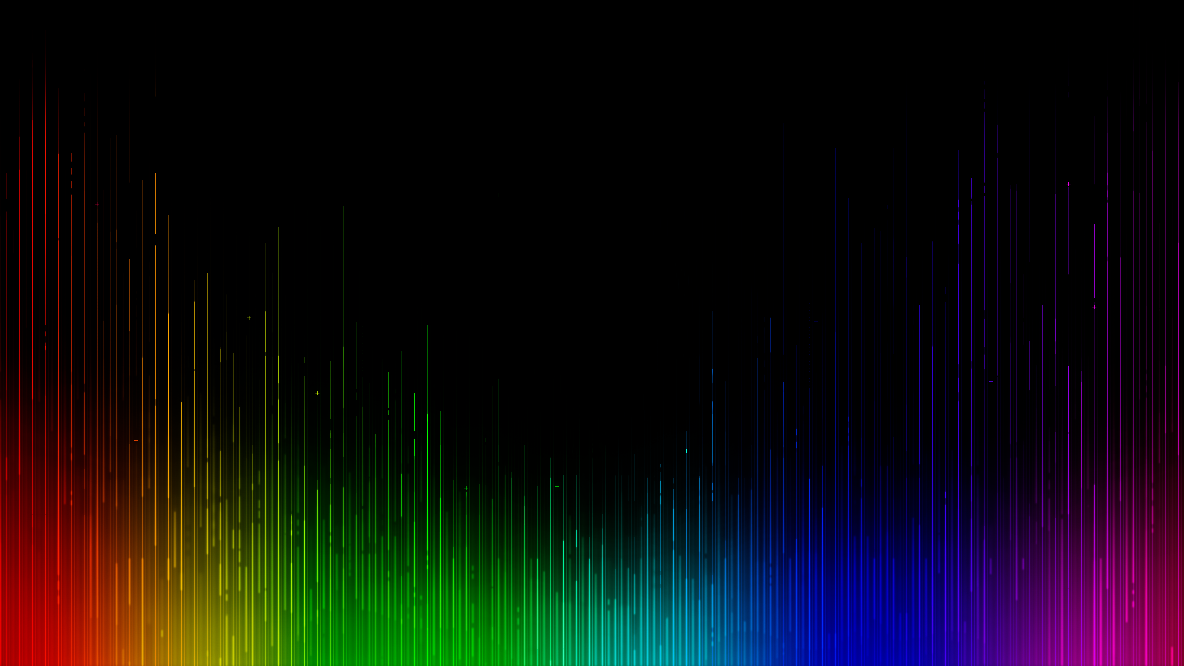 Abstract colorful equalizer bars on black background HD Wallpaper
