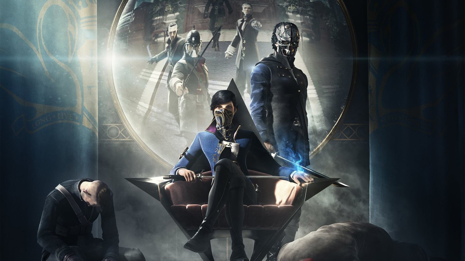 Dishonored 2 Corvo Attano and Emily Kaldwin HD Wallpaper