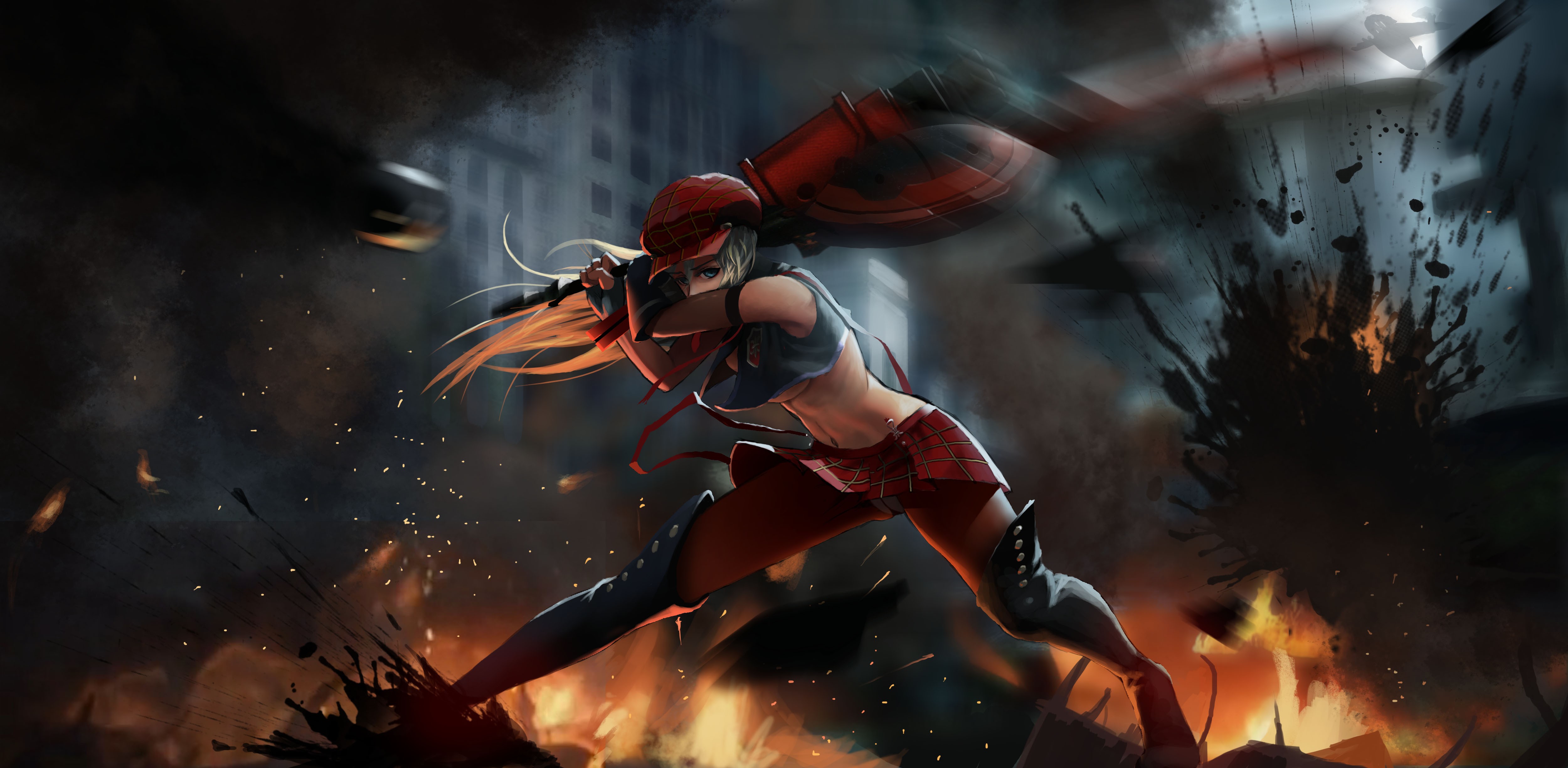 Alisa Ilinichina Amiella from God Eater in ruins HD Wallpaper