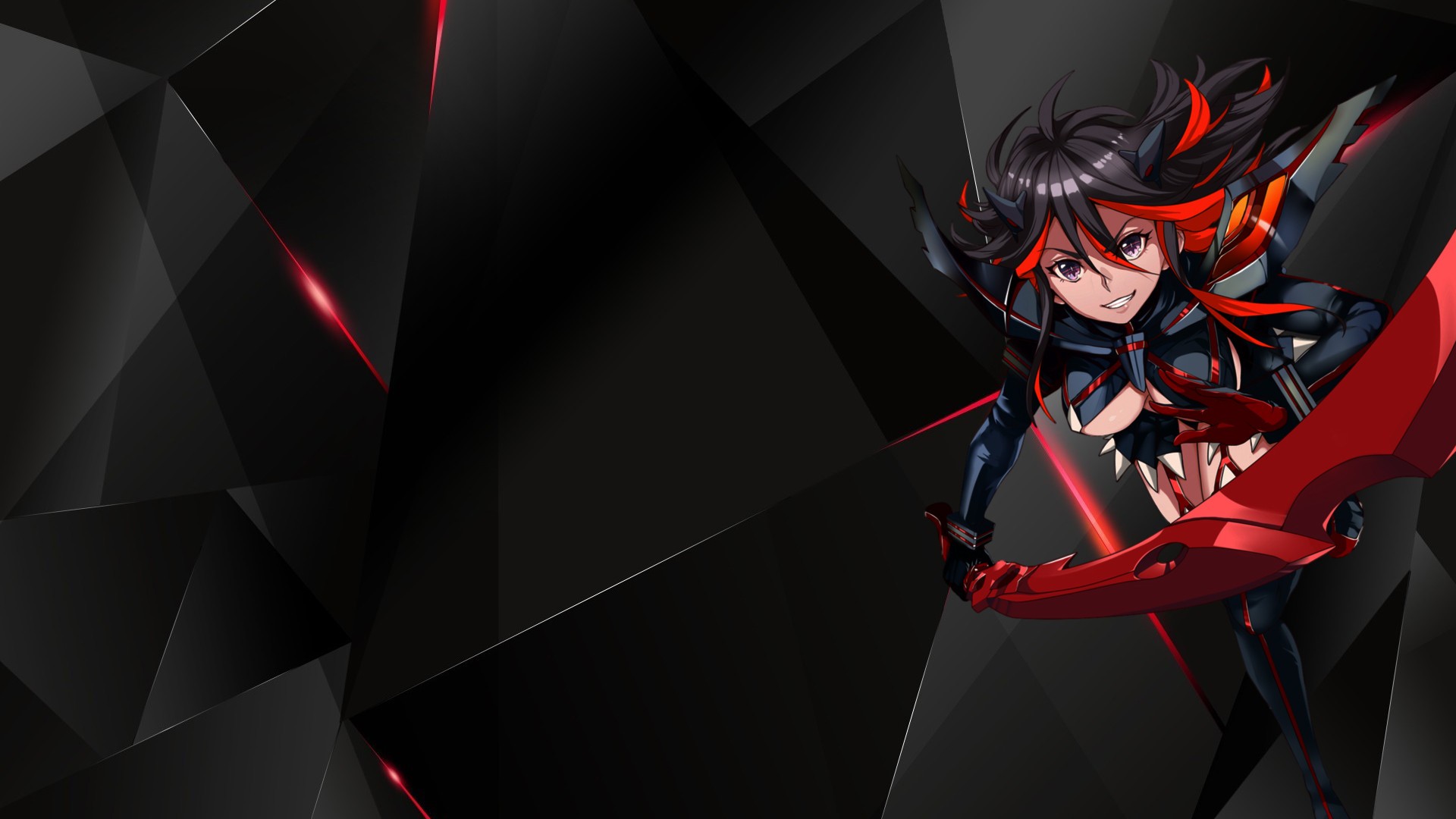 Ryuko Matoi with Scissor Blade from Kill la Kill HD Wallpaper