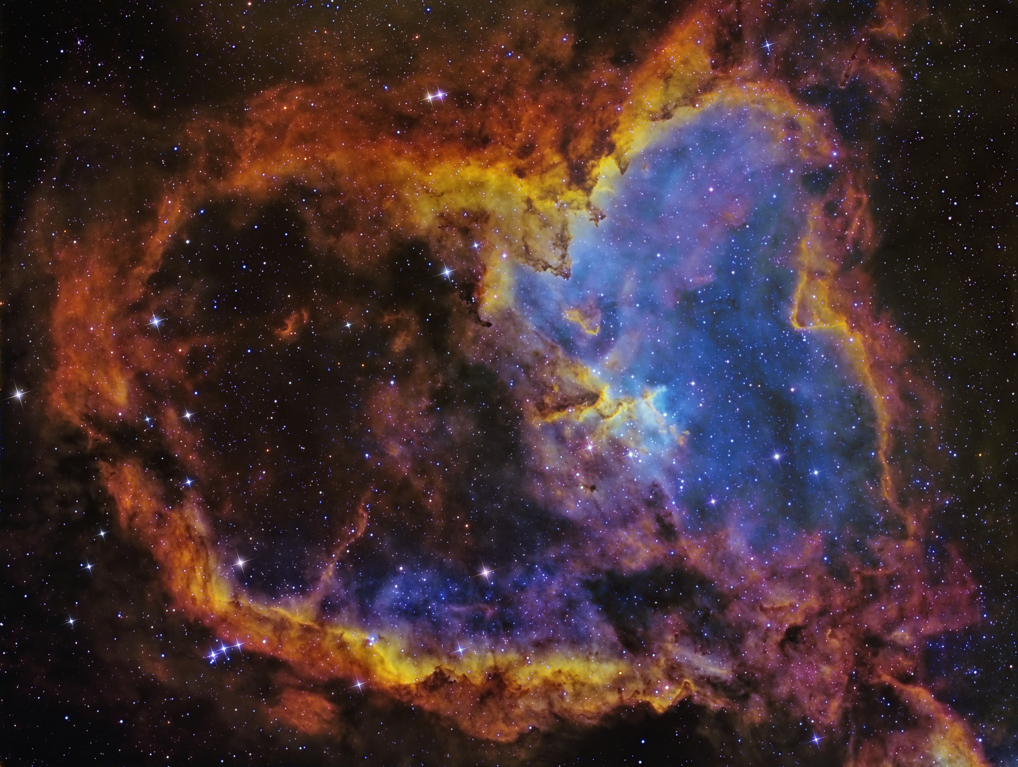 The Heart Nebula in space HD Wallpaper