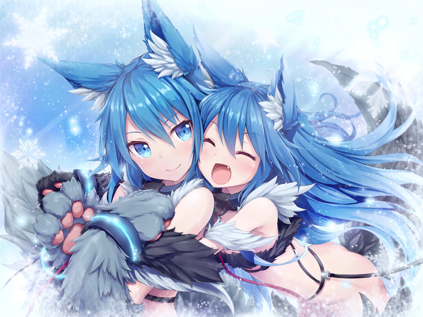 Fenrir and Valkyrie from Shingeki no Bahamut HD Wallpaper