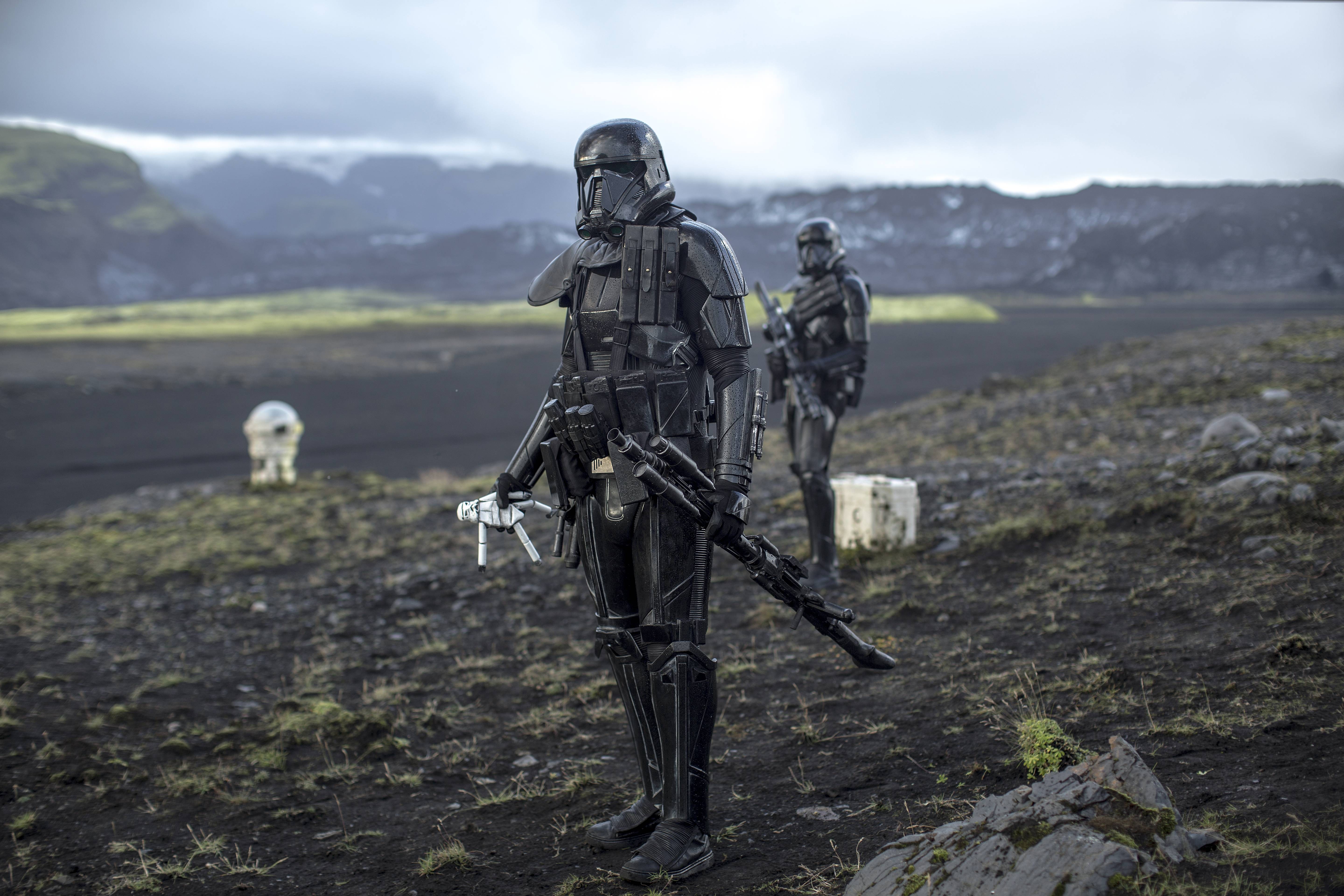 Star Wars Stormtroopers in a desolate landscape HD Wallpaper
