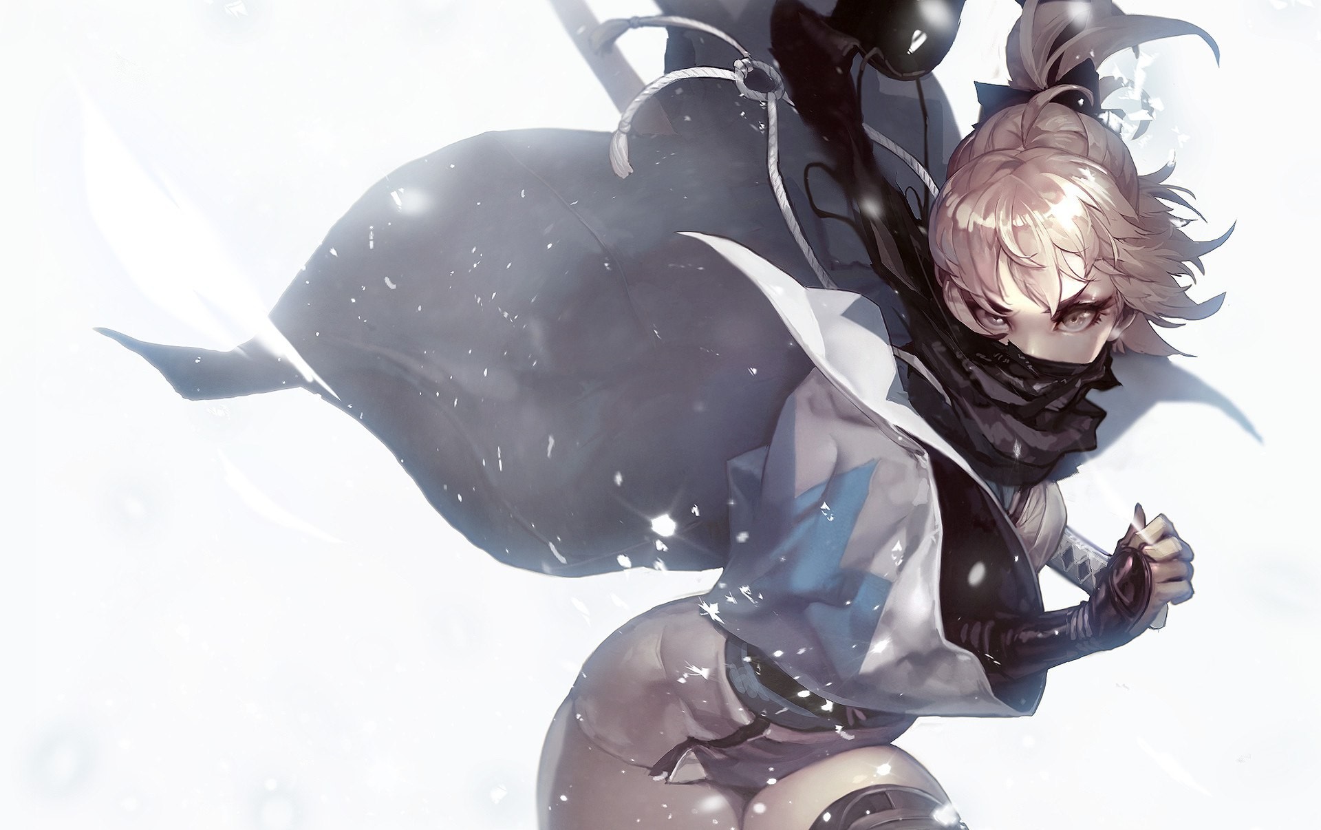 Sakura Saber from Fate Grand Order artwork HD Wallpaper