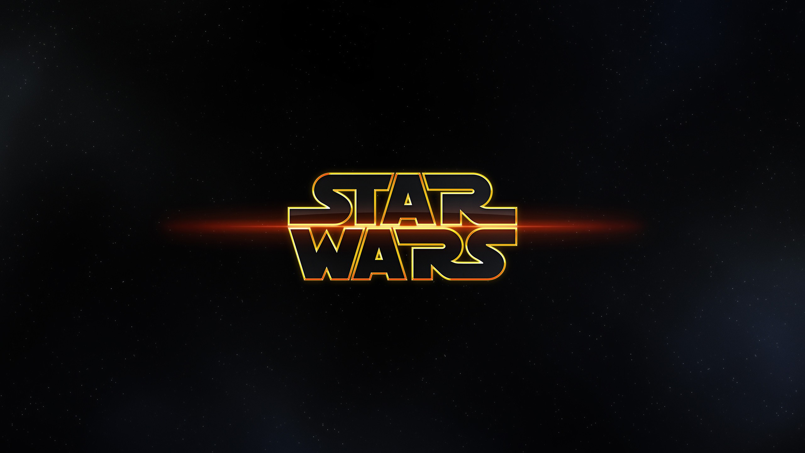 Star Wars logo in space HD Wallpaper