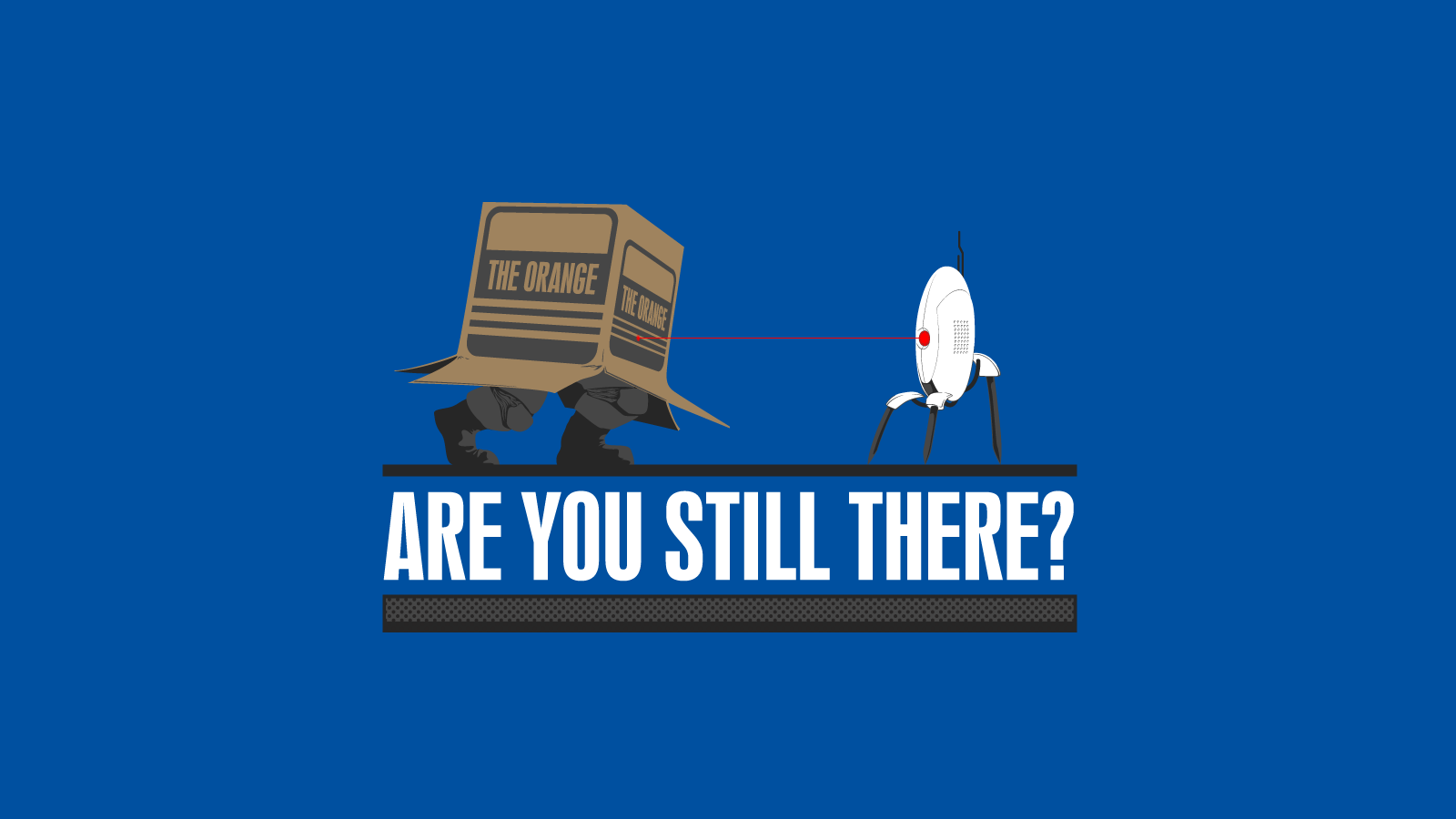 Metal Gear Solid and Portal 2 crossover with "Are You Still There?" HD Wallpaper