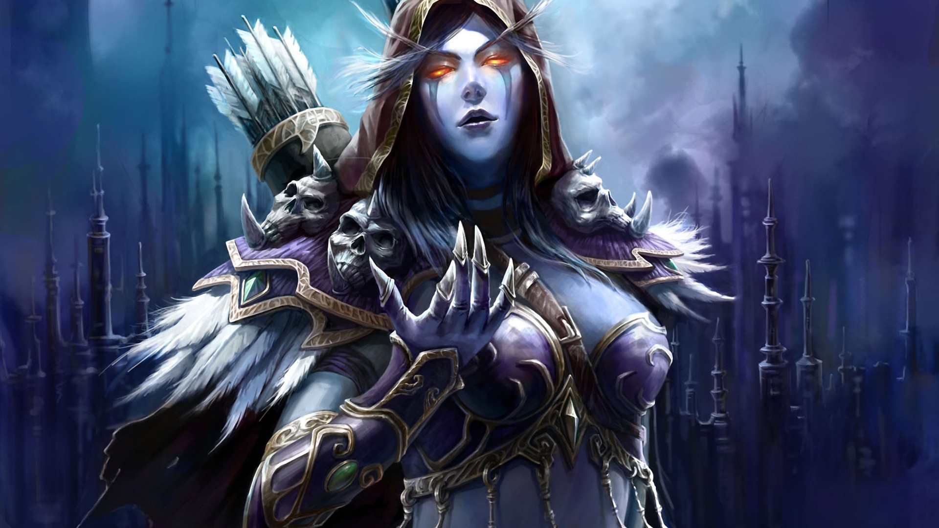Sylvanas Windrunner from World of Warcraft with Arrows HD Wallpaper