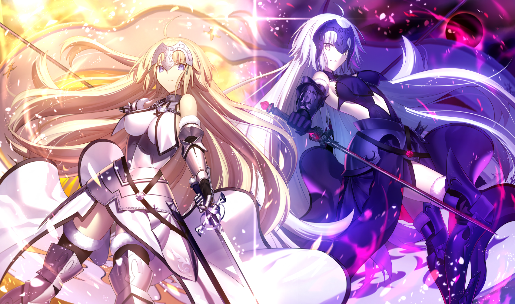 Jeanne d'Arc and Jalter from Fate/Grand Order HD Wallpaper