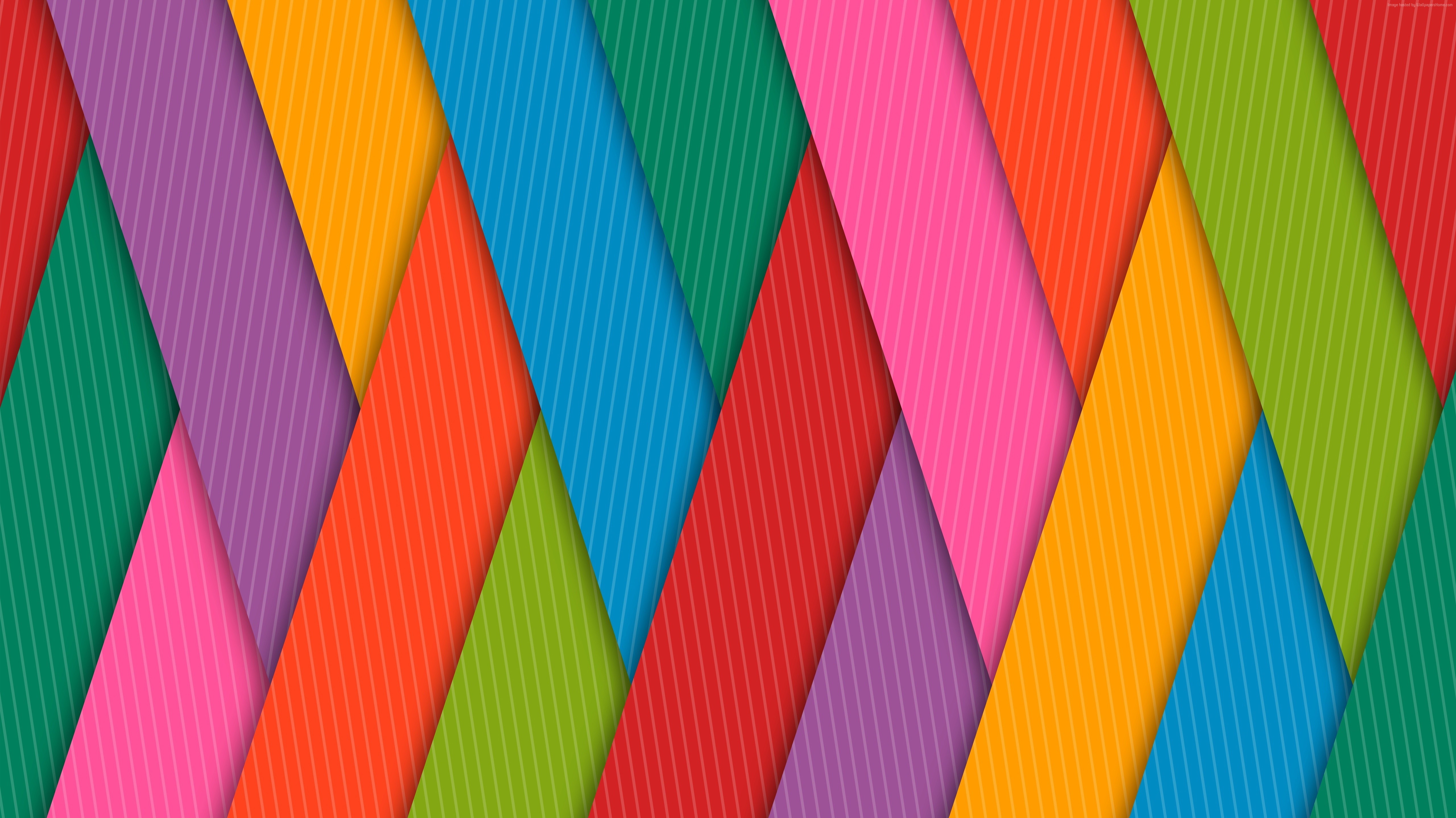Abstract colorful overlapping geometric shapes HD Wallpaper