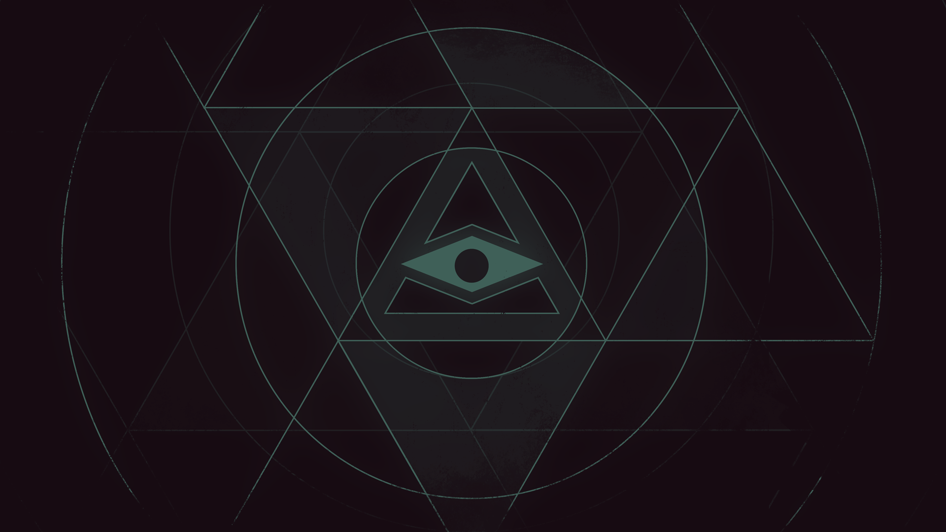 Geometric Eye of Providence in Necropolis HD Wallpaper