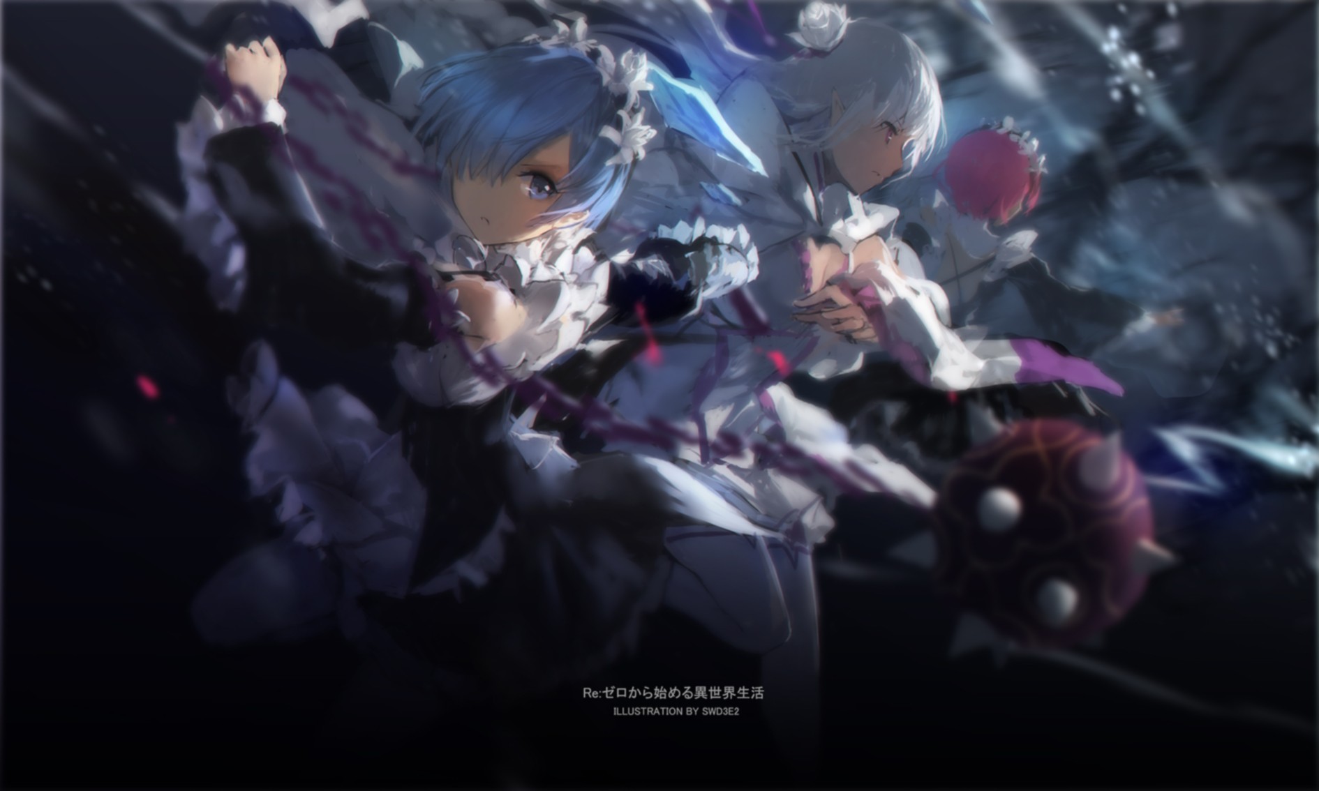 Rem and Ram from Re:Zero Kara Hajimeru Isekai Seikatsu HD Wallpaper