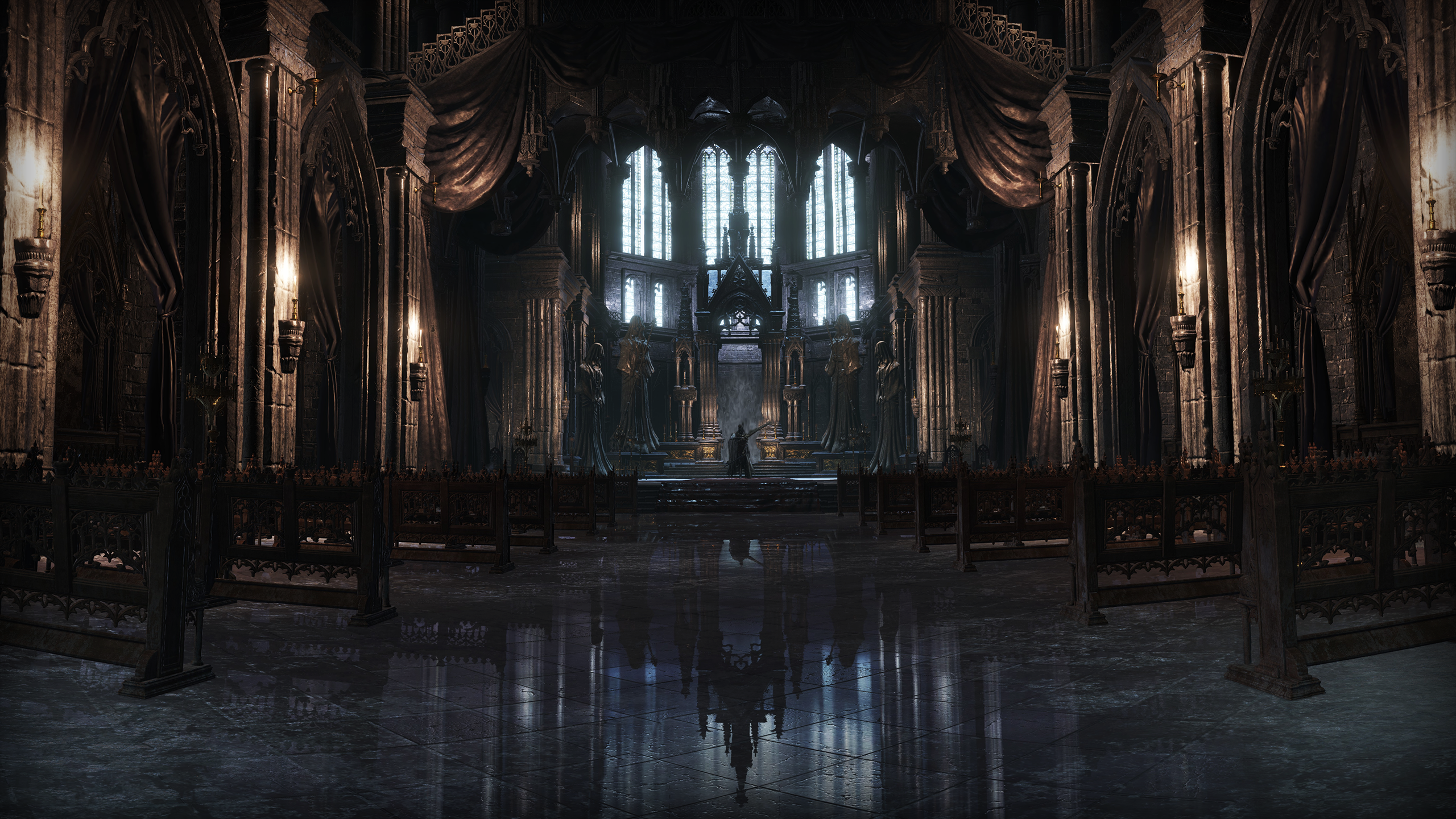 Pontiff Sulyvahn in Dark Souls III Cathedral HD Wallpaper