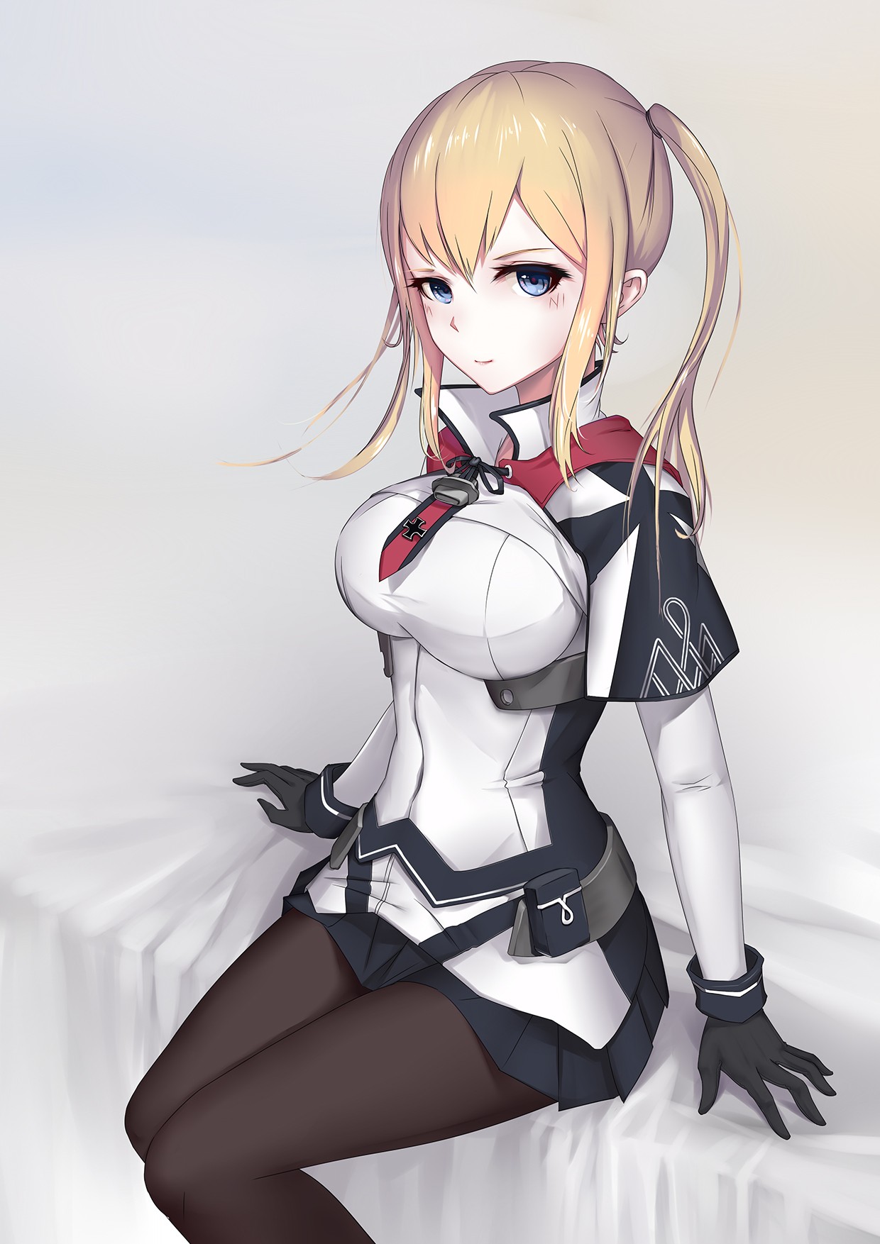 Graf Zeppelin from Kantai Collection with blonde hair and blue eyes HD Wallpaper