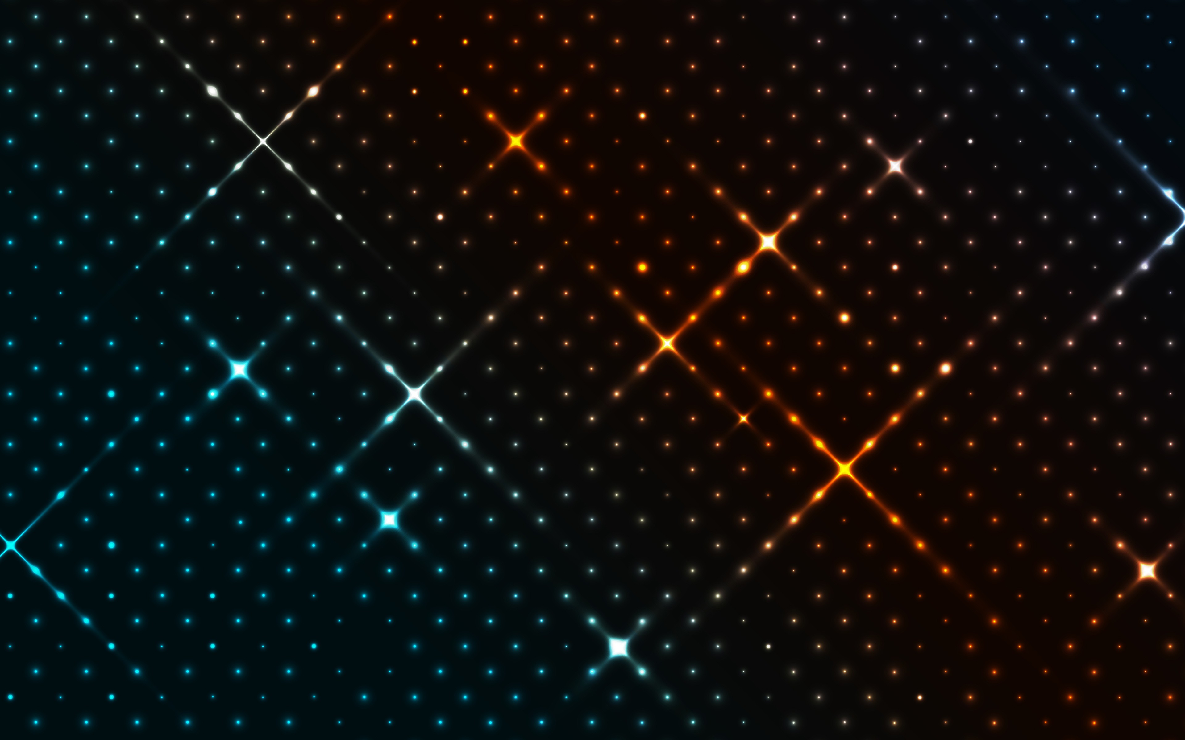 Abstract glowing dots pattern HD Wallpaper