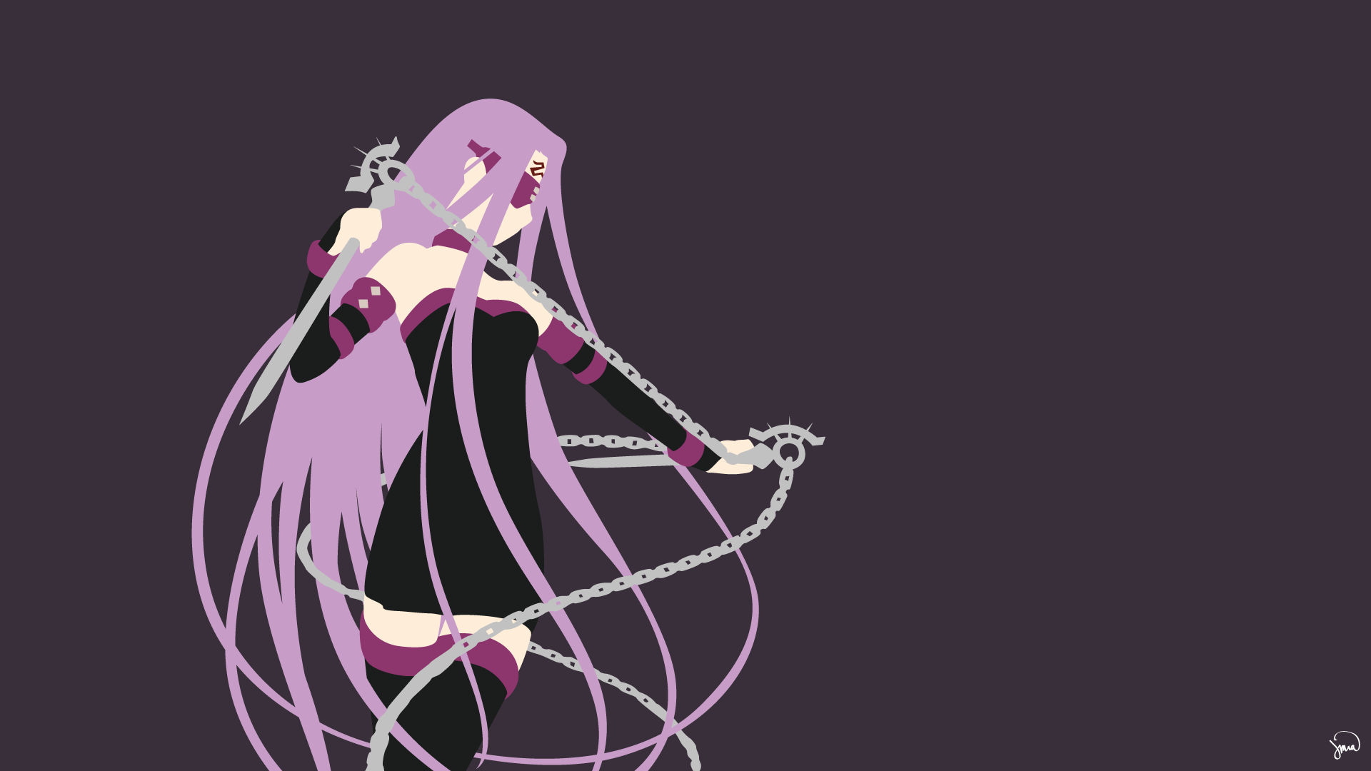 Rider from Fate/Stay Night with Chains HD Wallpaper