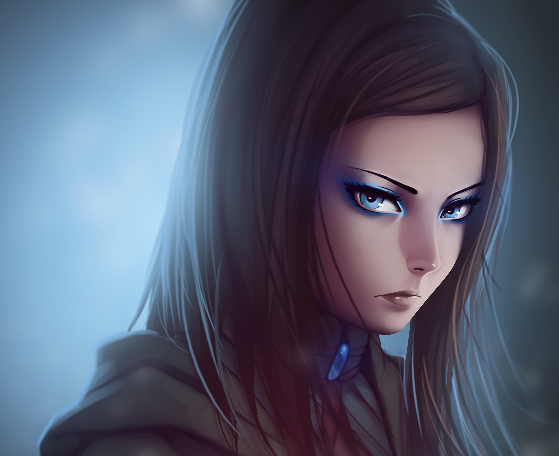 Re-l Mayer from Ergo Proxy with blue eyes HD Wallpaper