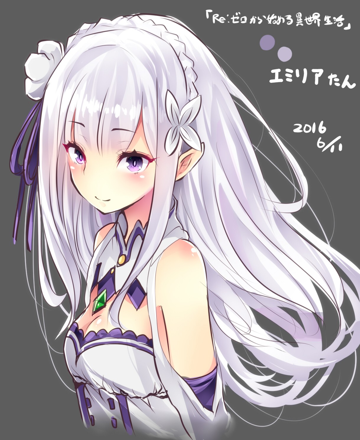 Emilia from Re:Zero HD Wallpaper
