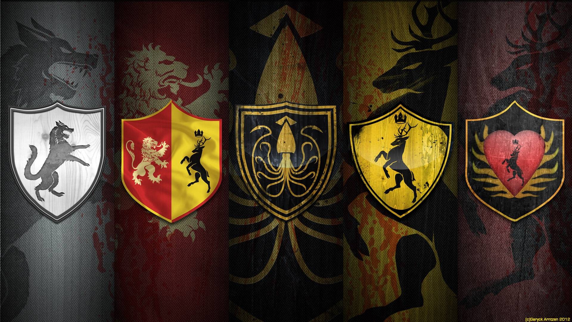 Game of Thrones House Sigils HD Wallpaper