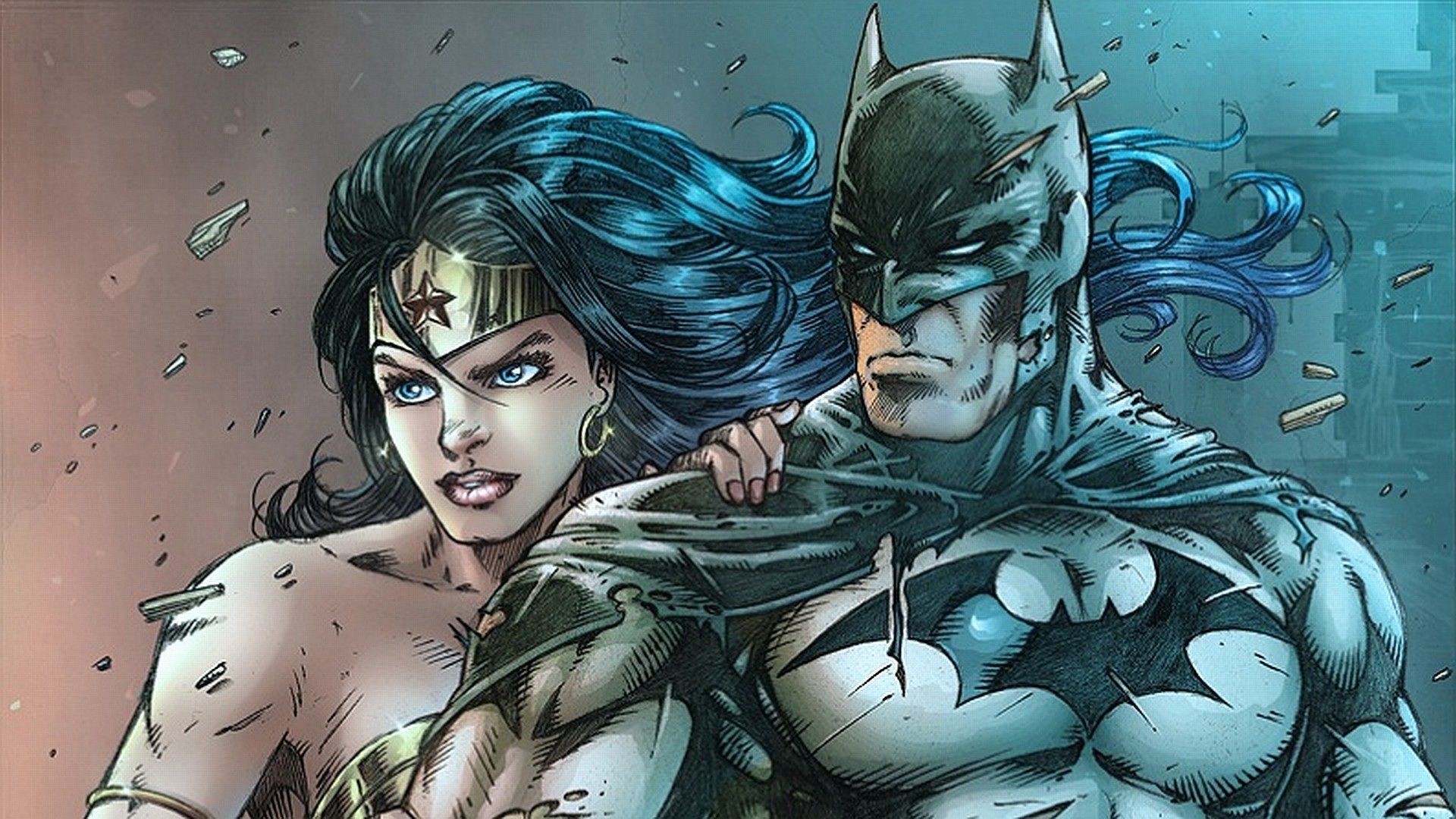 Wonder Woman and Batman HD Wallpaper