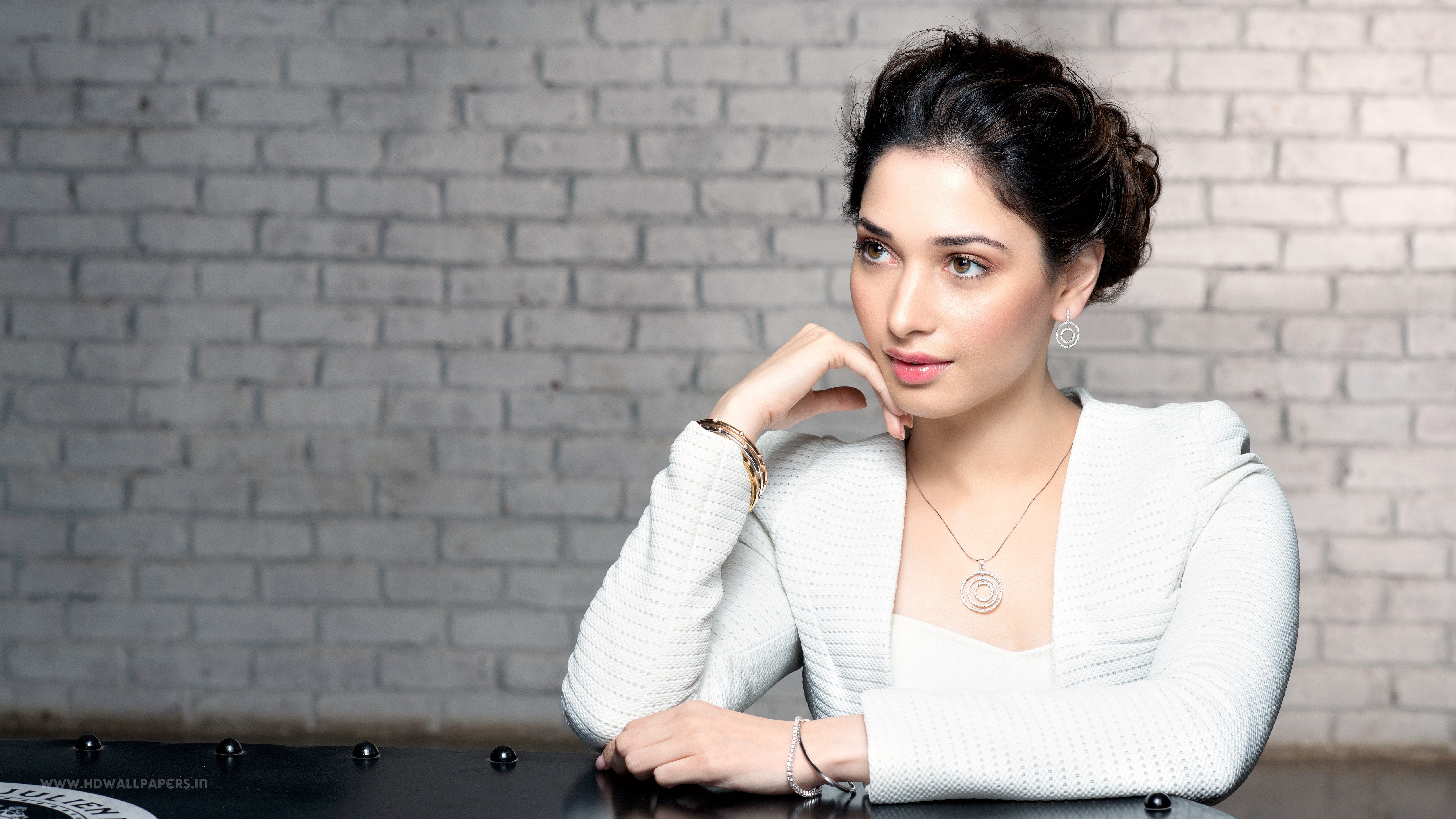 Tamannah Bhatia in a White Blazer HD Wallpaper