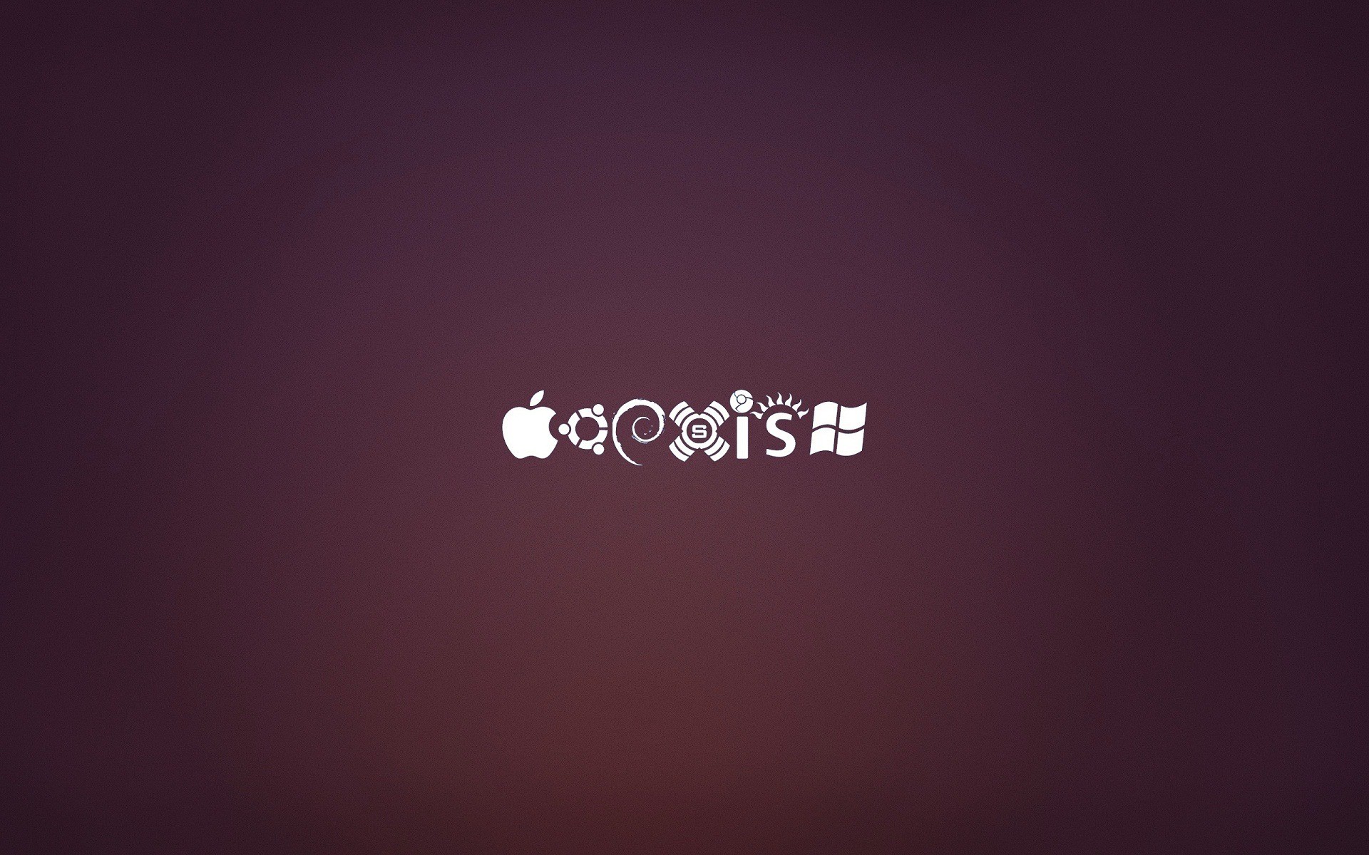 Operating System Logos Apple Ubuntu FreeBSD OpenBSD Solaris Windows HD Wallpaper