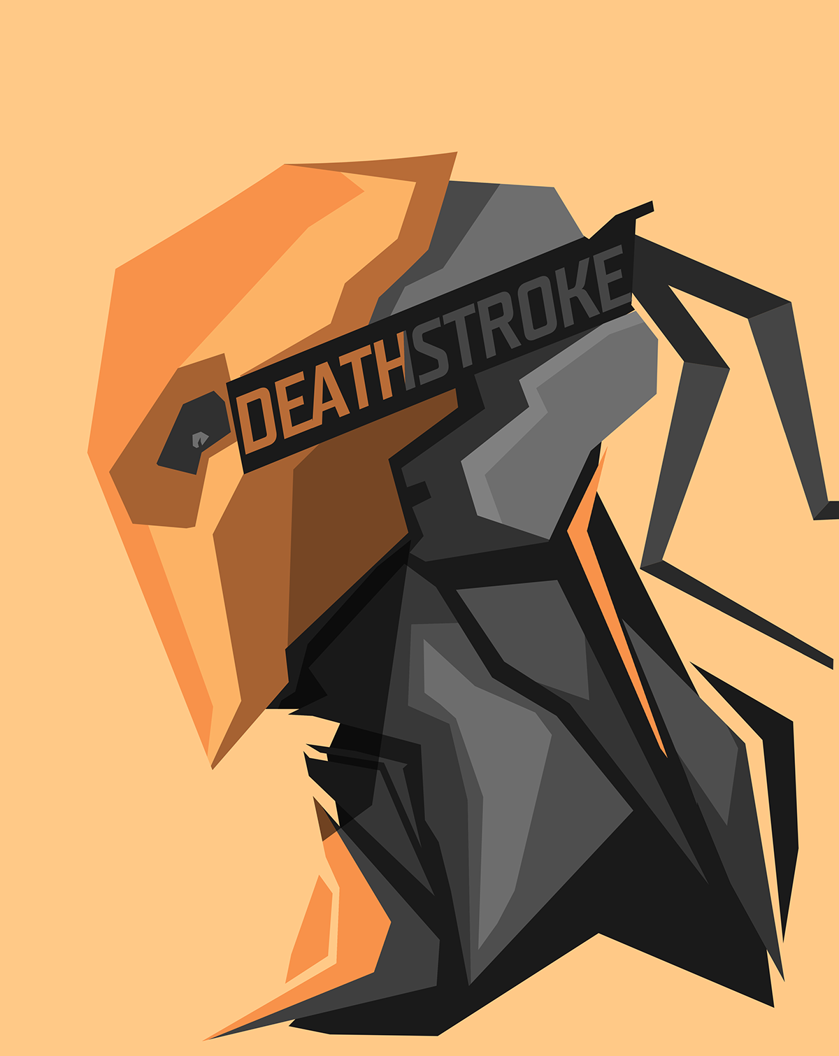 Deathstroke stylized portrait by Bosslogic HD Wallpaper