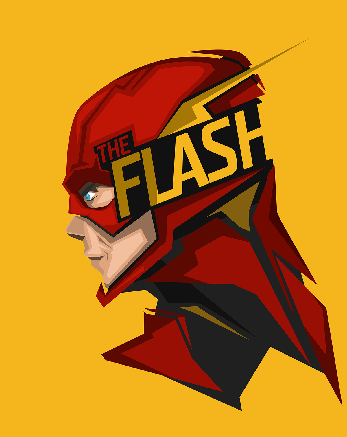 The Flash DC Comics character portrait HD Wallpaper