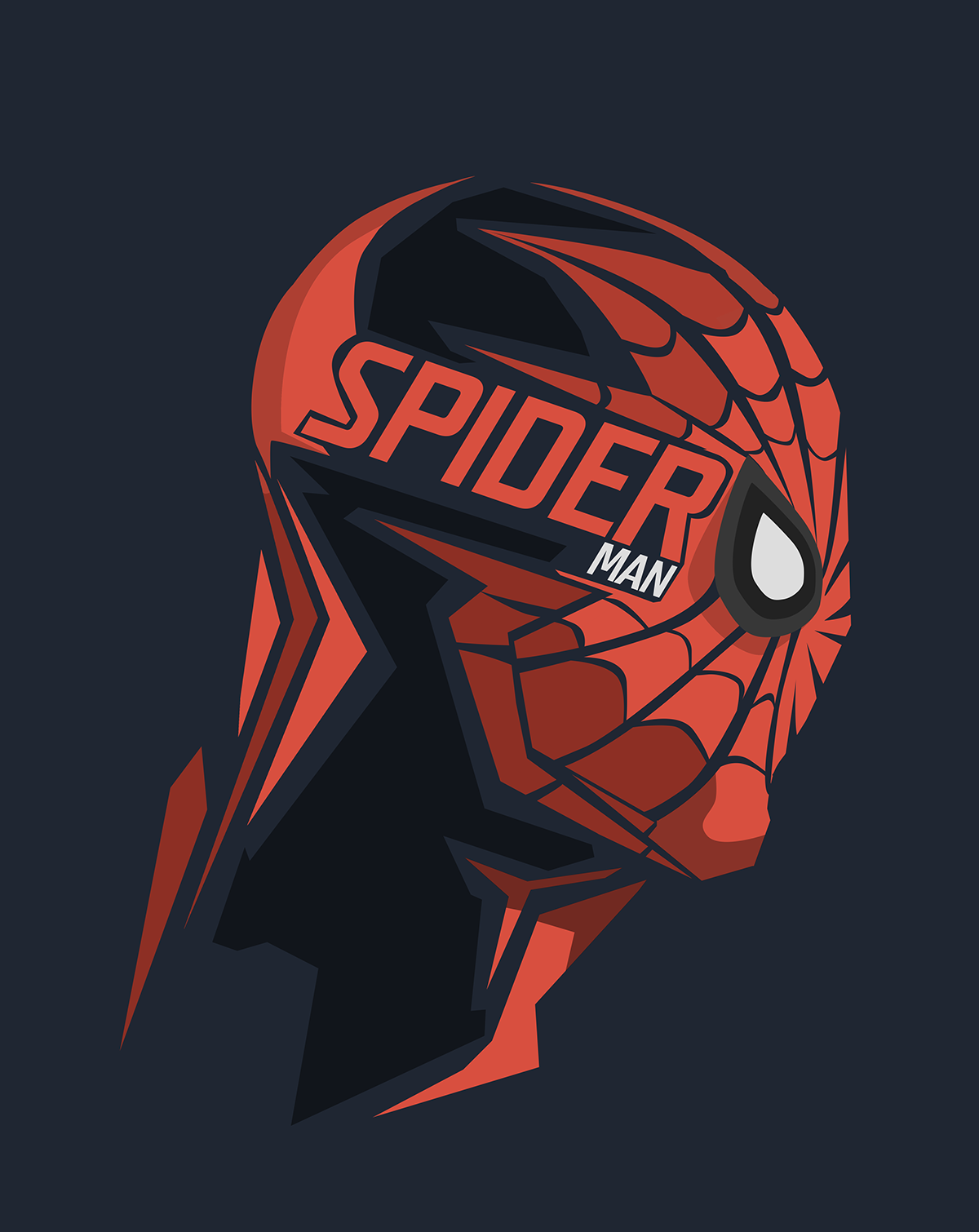 Spider-Man mask with text HD Wallpaper