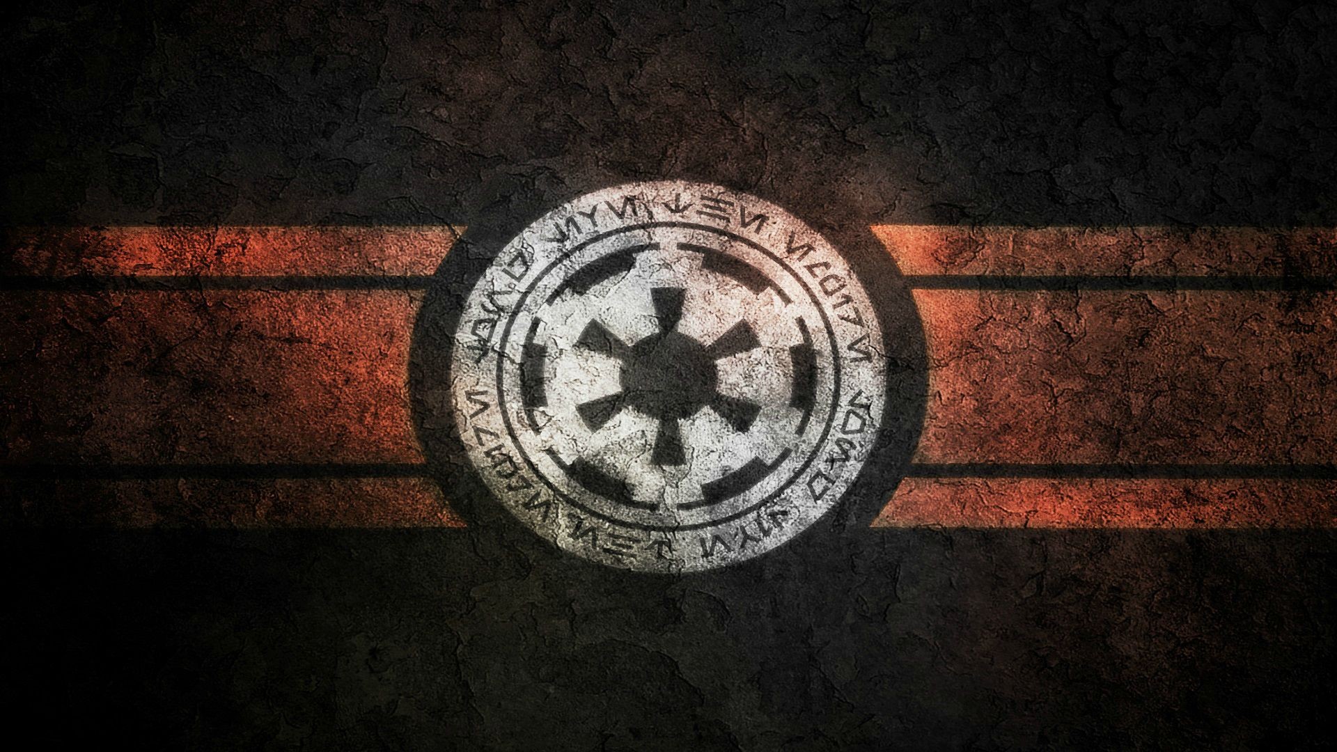 Star Wars Imperial Emblem on Textured Background HD Wallpaper