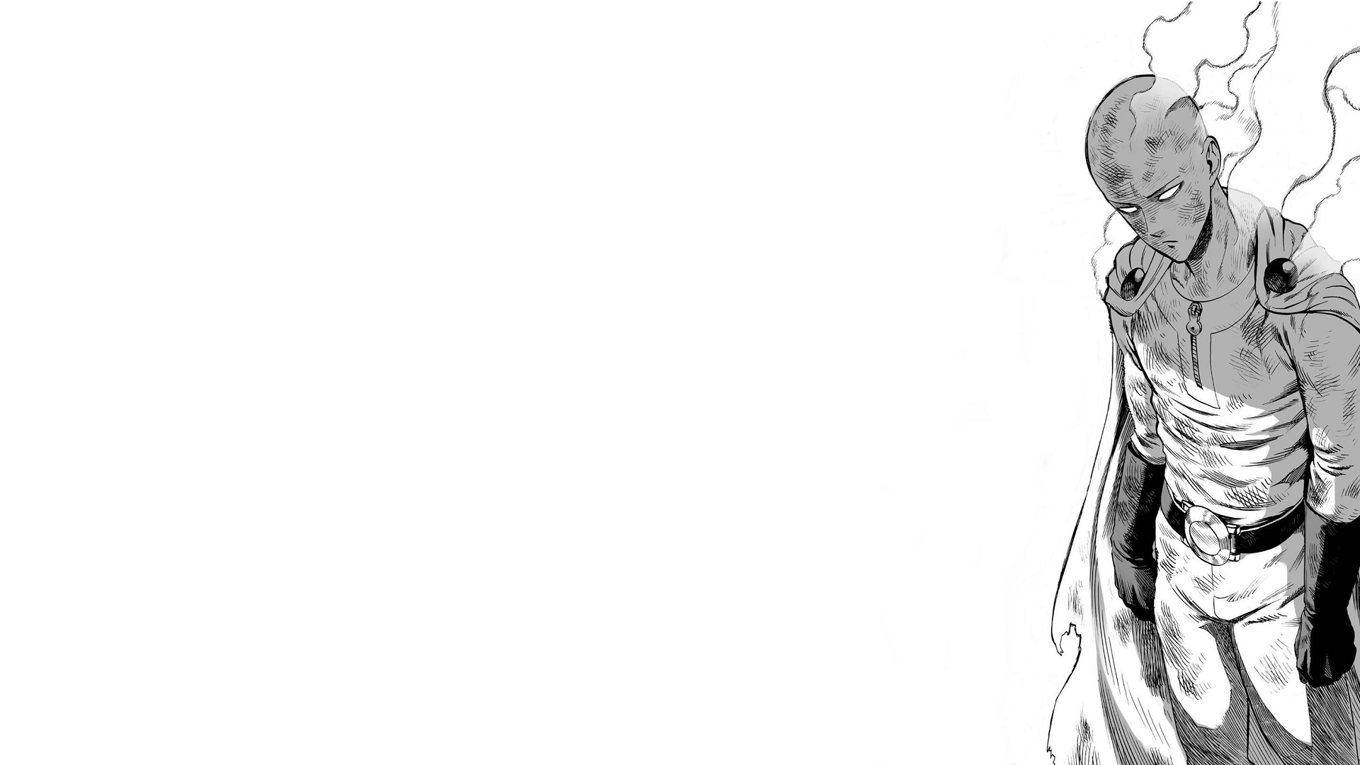 Saitama from One-Punch Man with smoke HD Wallpaper