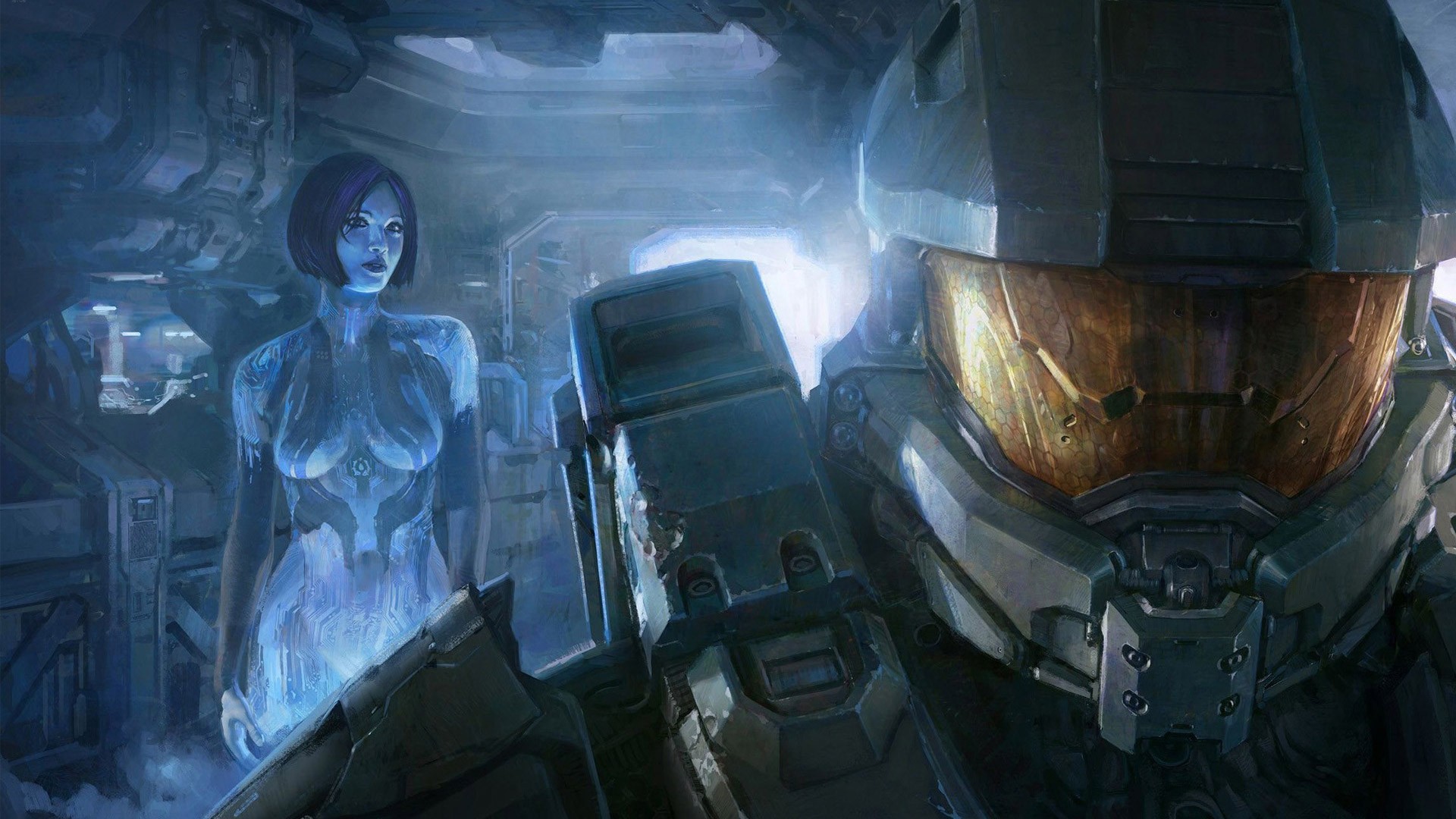 Master Chief and Cortana from Halo HD Wallpaper