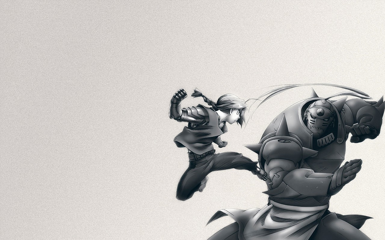 Edward Elric and Alphonse Elric fighting HD Wallpaper