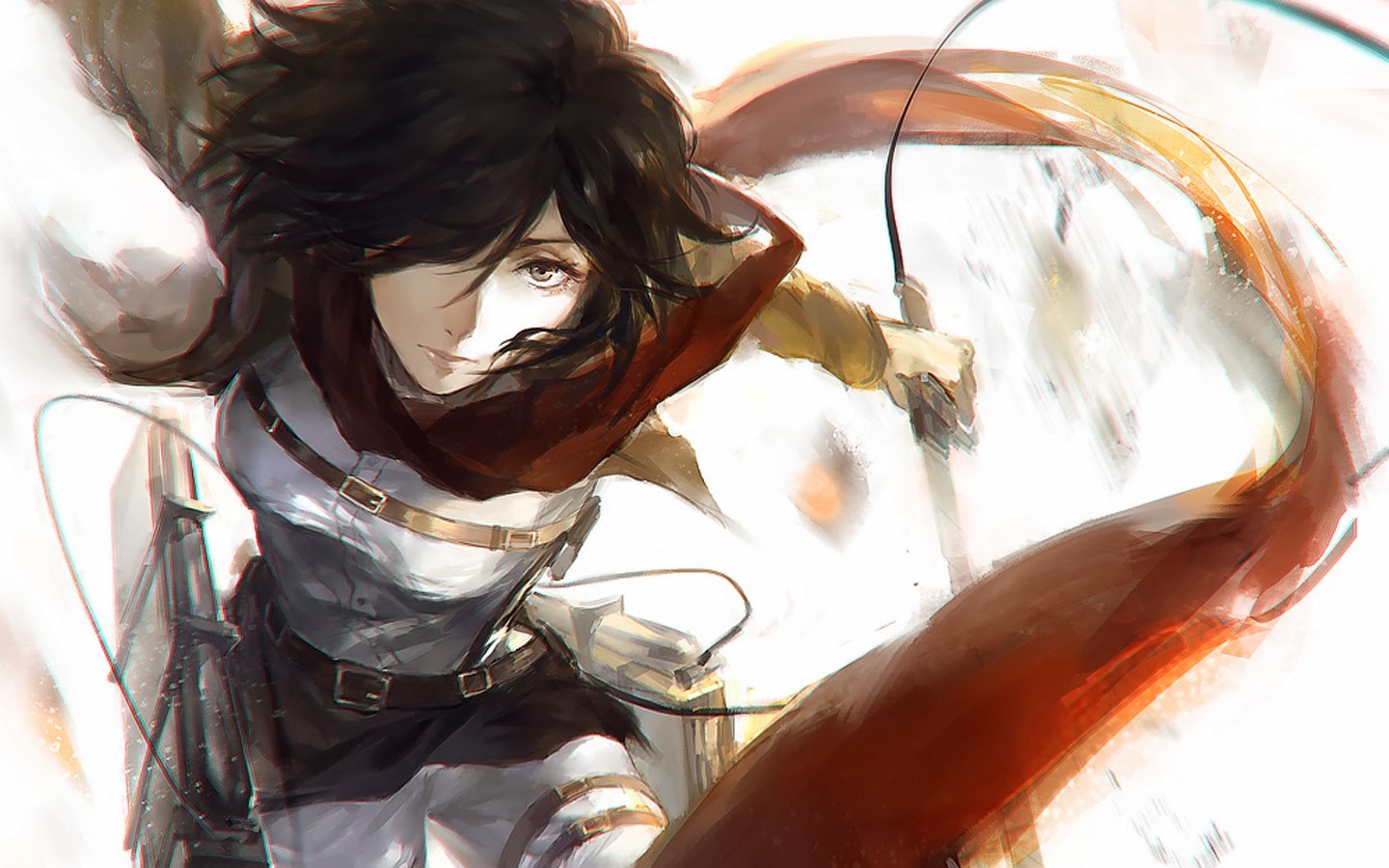 Mikasa Ackerman from Shingeki no Kyojin HD Wallpaper