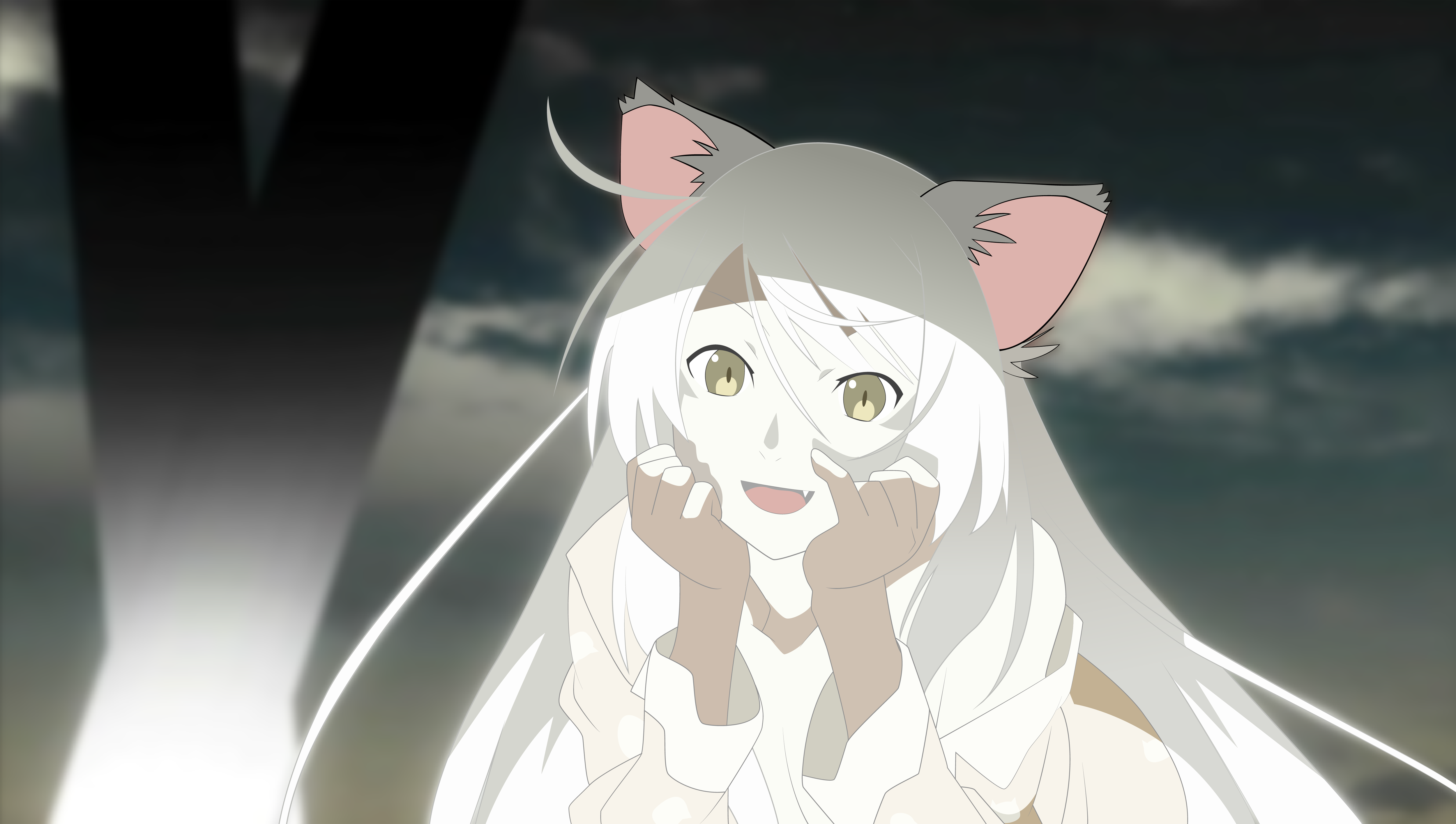 Sawarineko from Monogatari Series HD Wallpaper