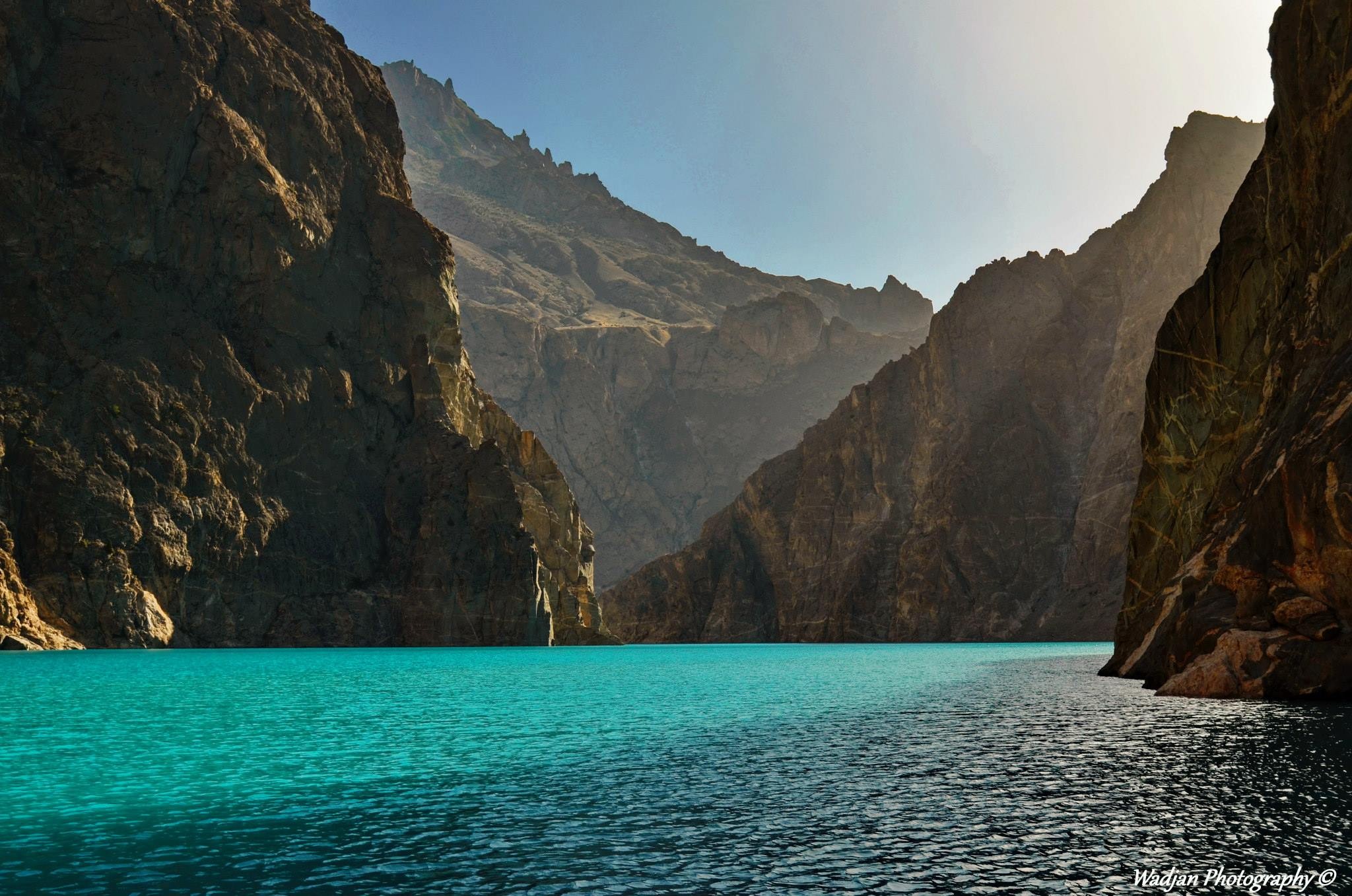 Attabad Lake in Pakistan with Karakoram Mountains HD Wallpaper