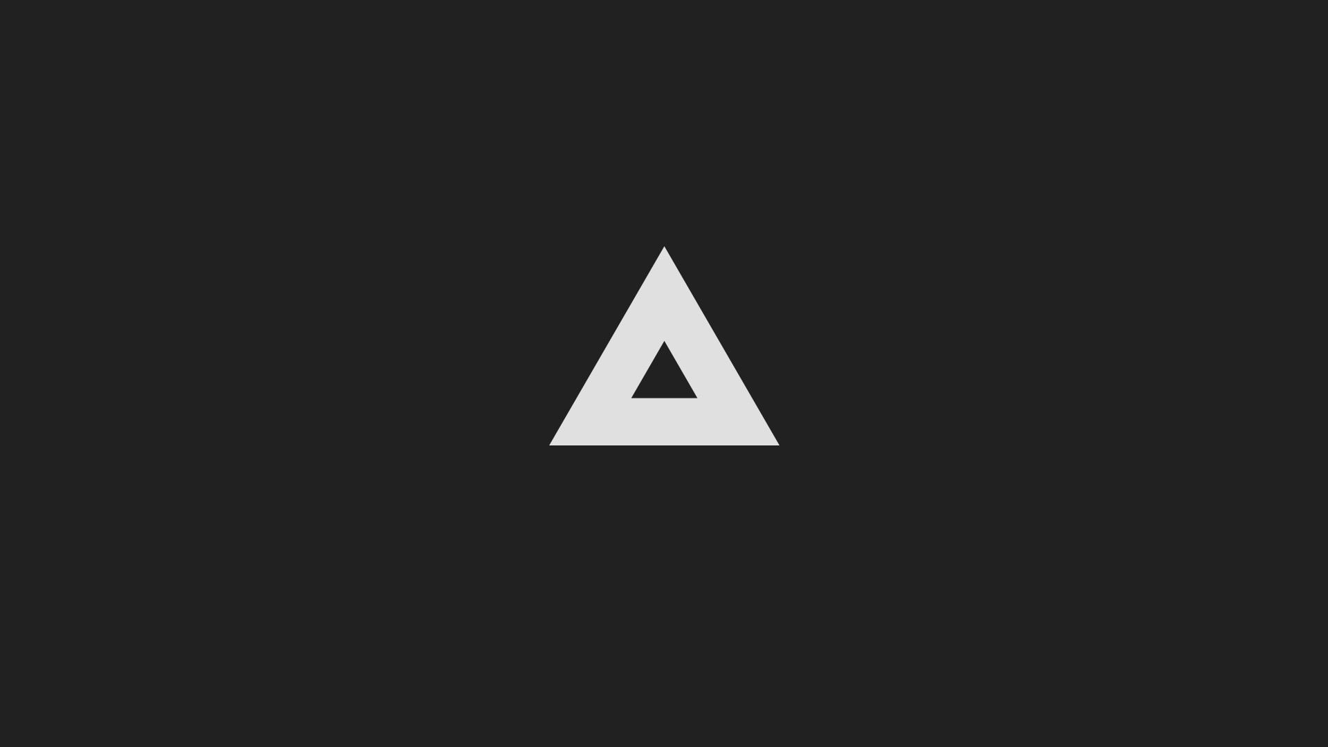 Minimalist abstract triangle on a dark background HD Wallpaper