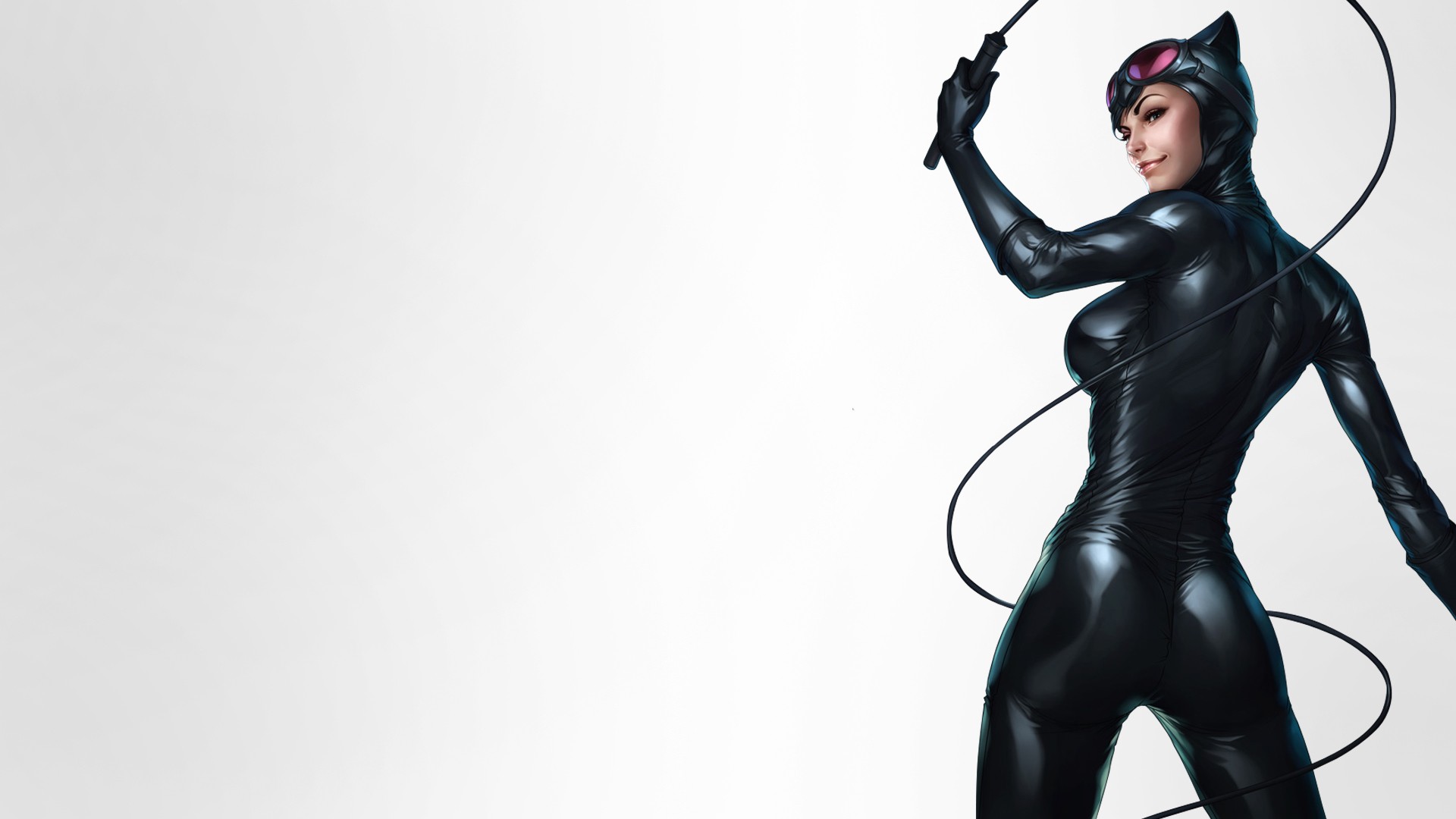 Catwoman with a whip by Stanley Lau HD Wallpaper