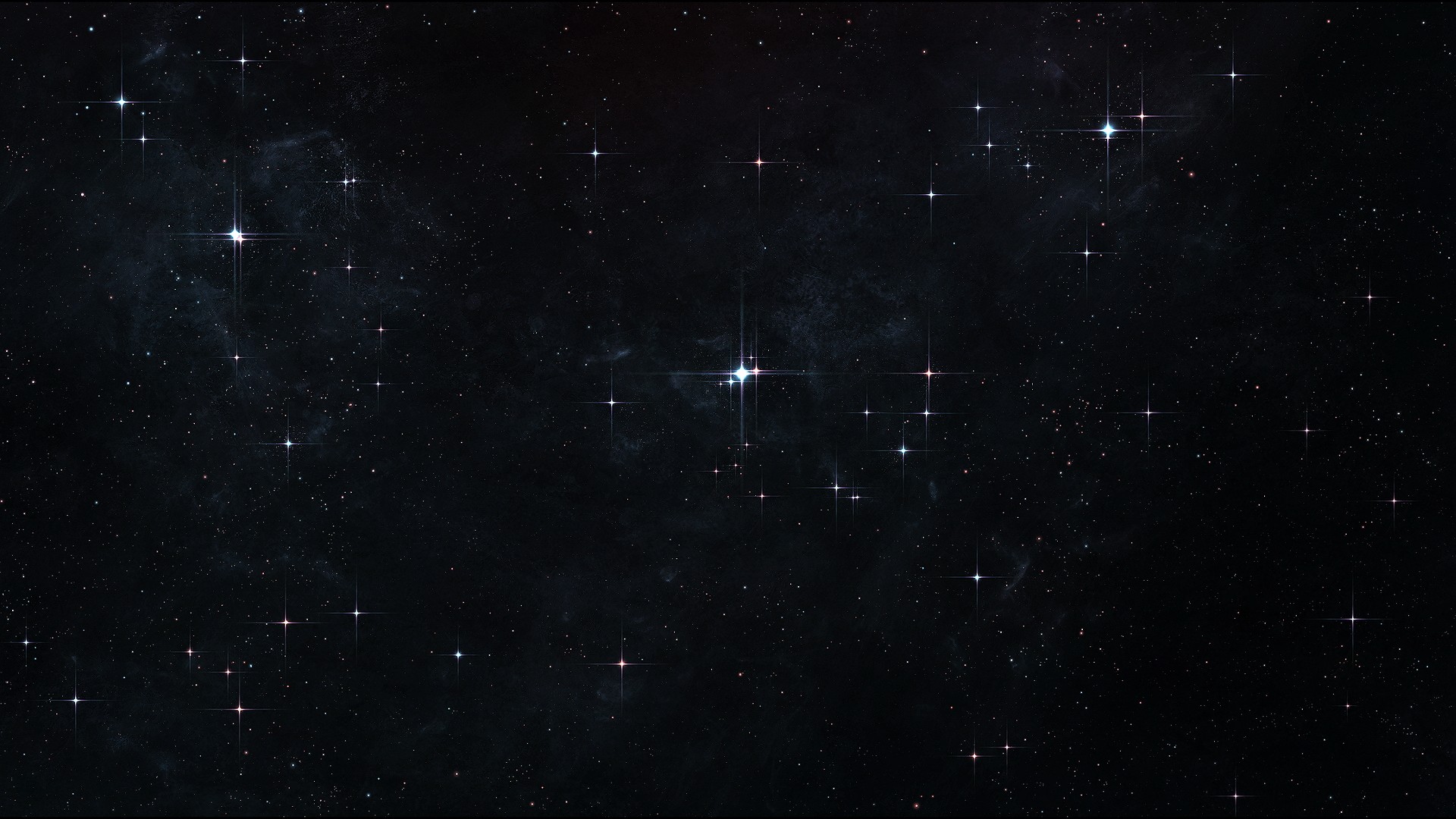 A dark expanse of space filled with twinkling stars HD Wallpaper