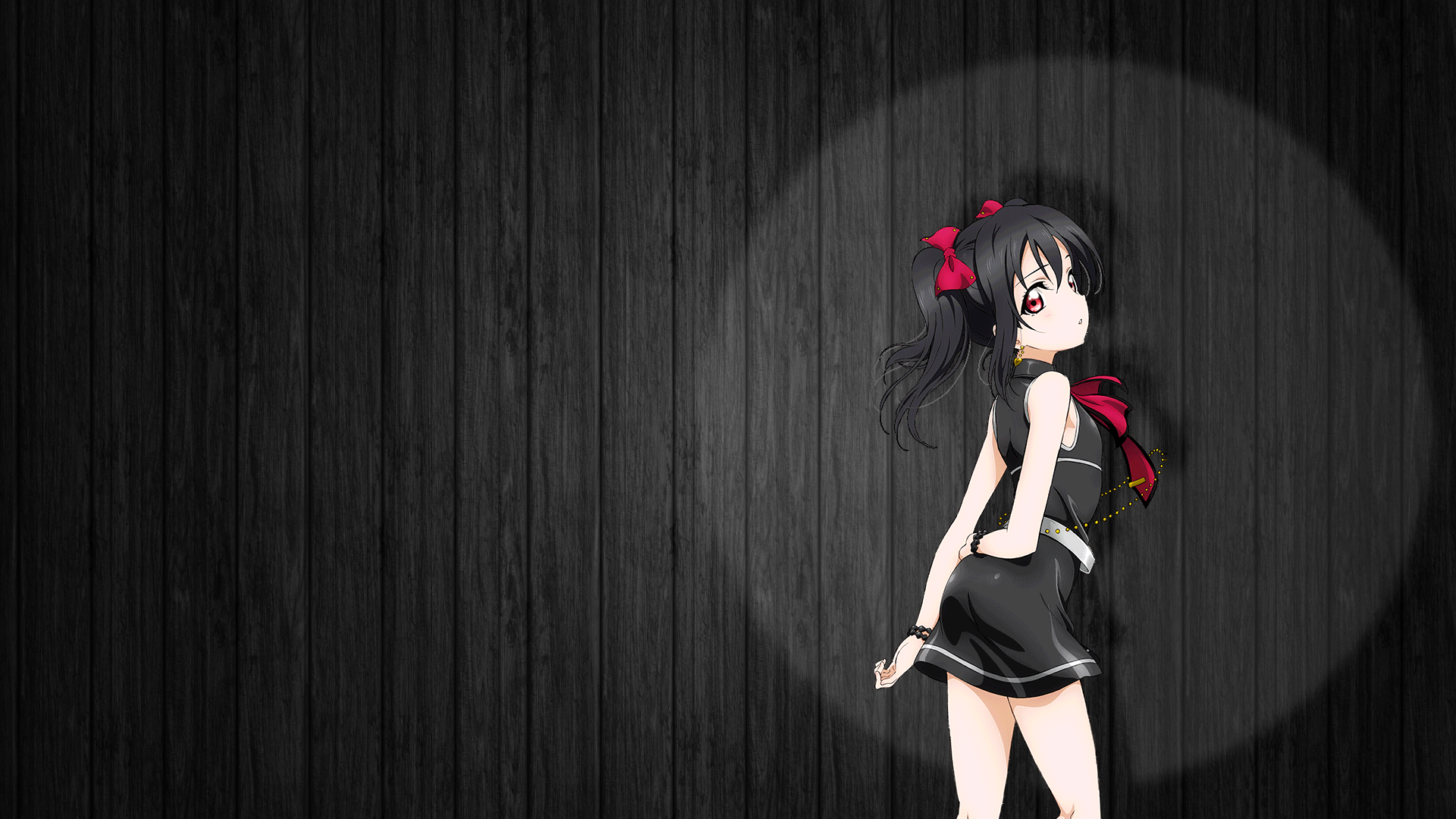 Yazawa Nico from Love Live! in a black dress HD Wallpaper