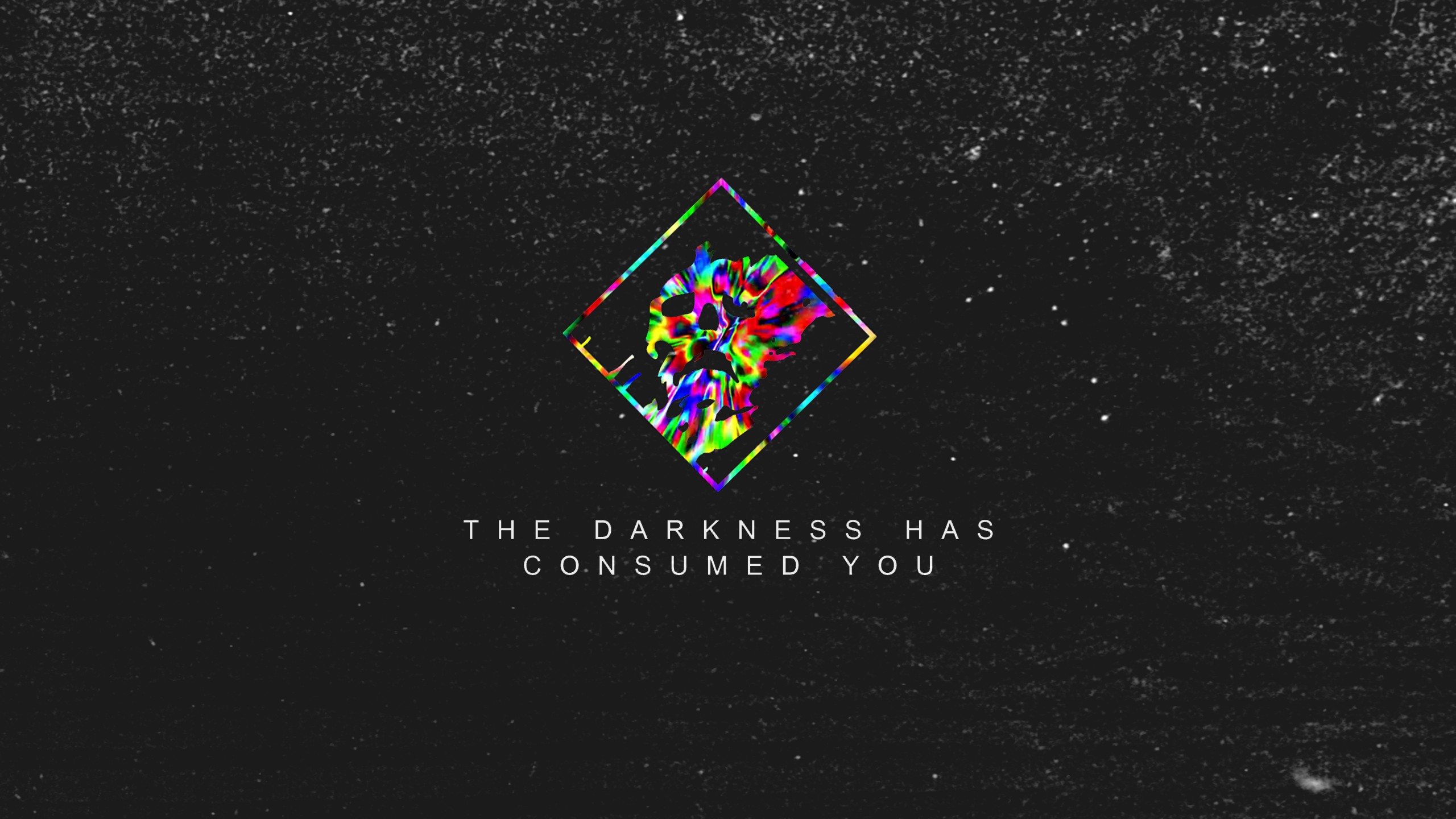 The Darkness Has Consumed You Typography HD Wallpaper