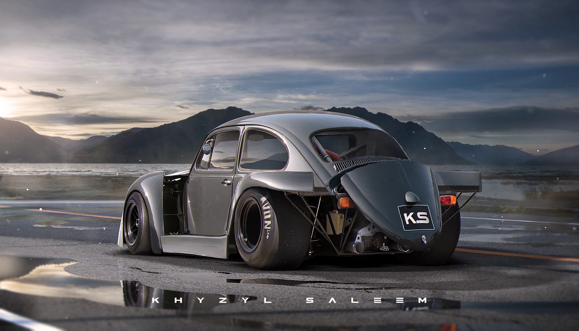 Custom Volkswagen Beetle race car by Khyzyl Saleem HD Wallpaper