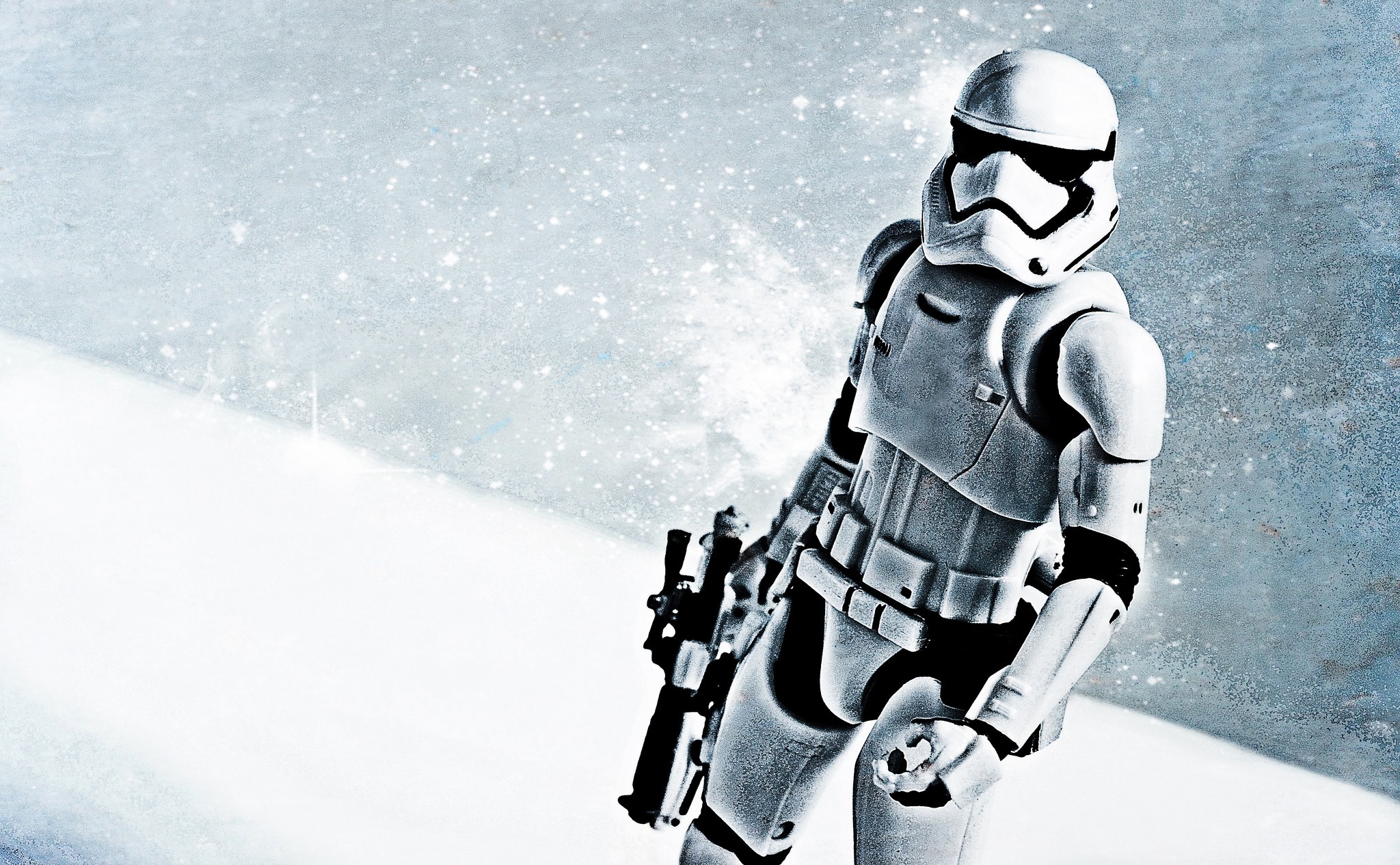 Star Wars Stormtrooper with Blaster Rifle HD Wallpaper