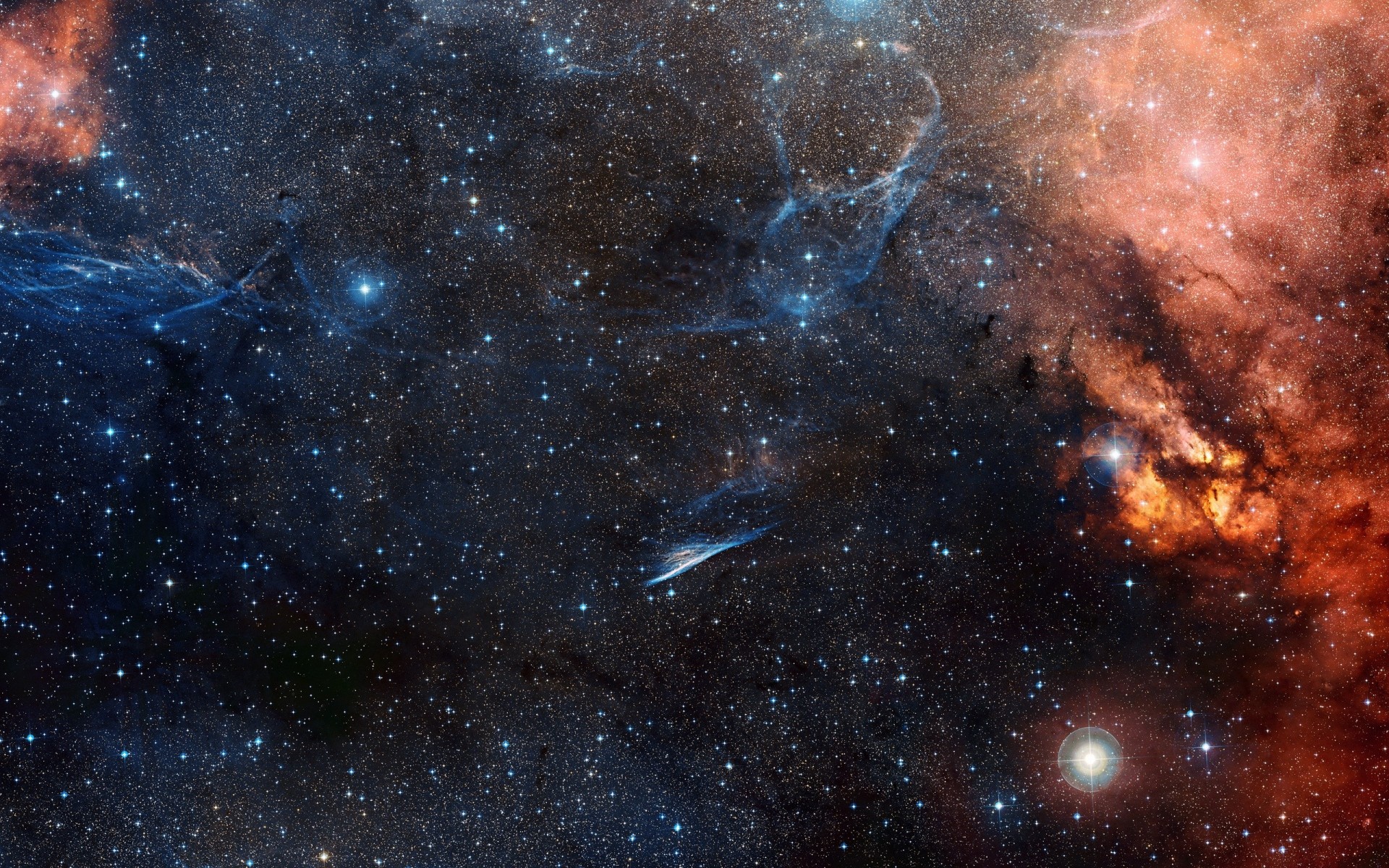 Nebula and stars in deep space HD Wallpaper