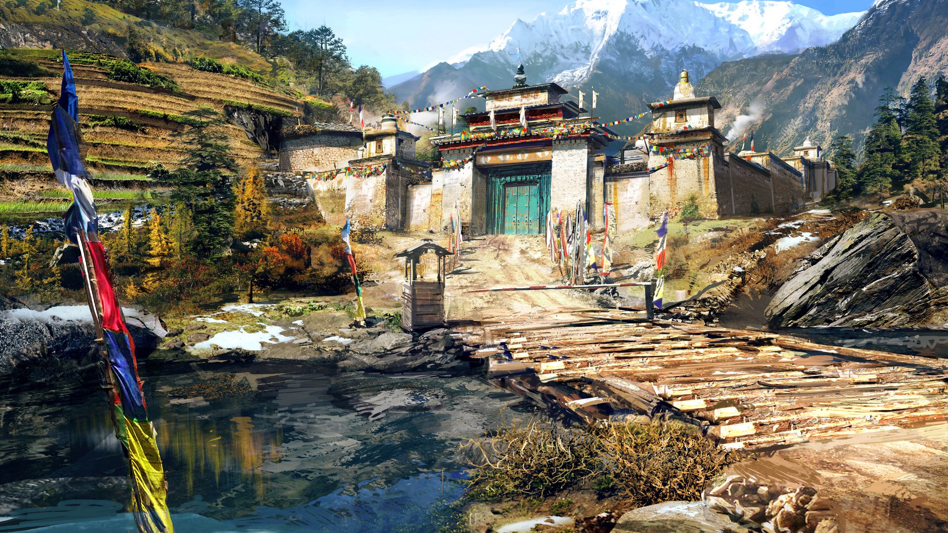 Far Cry 4 Monastery in the Himalayas HD Wallpaper